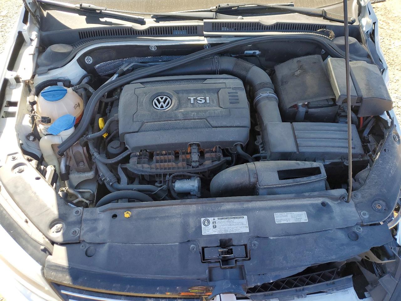 2014 Volkswagen Jetta Se White vin: 3VWD07AJ2EM417204