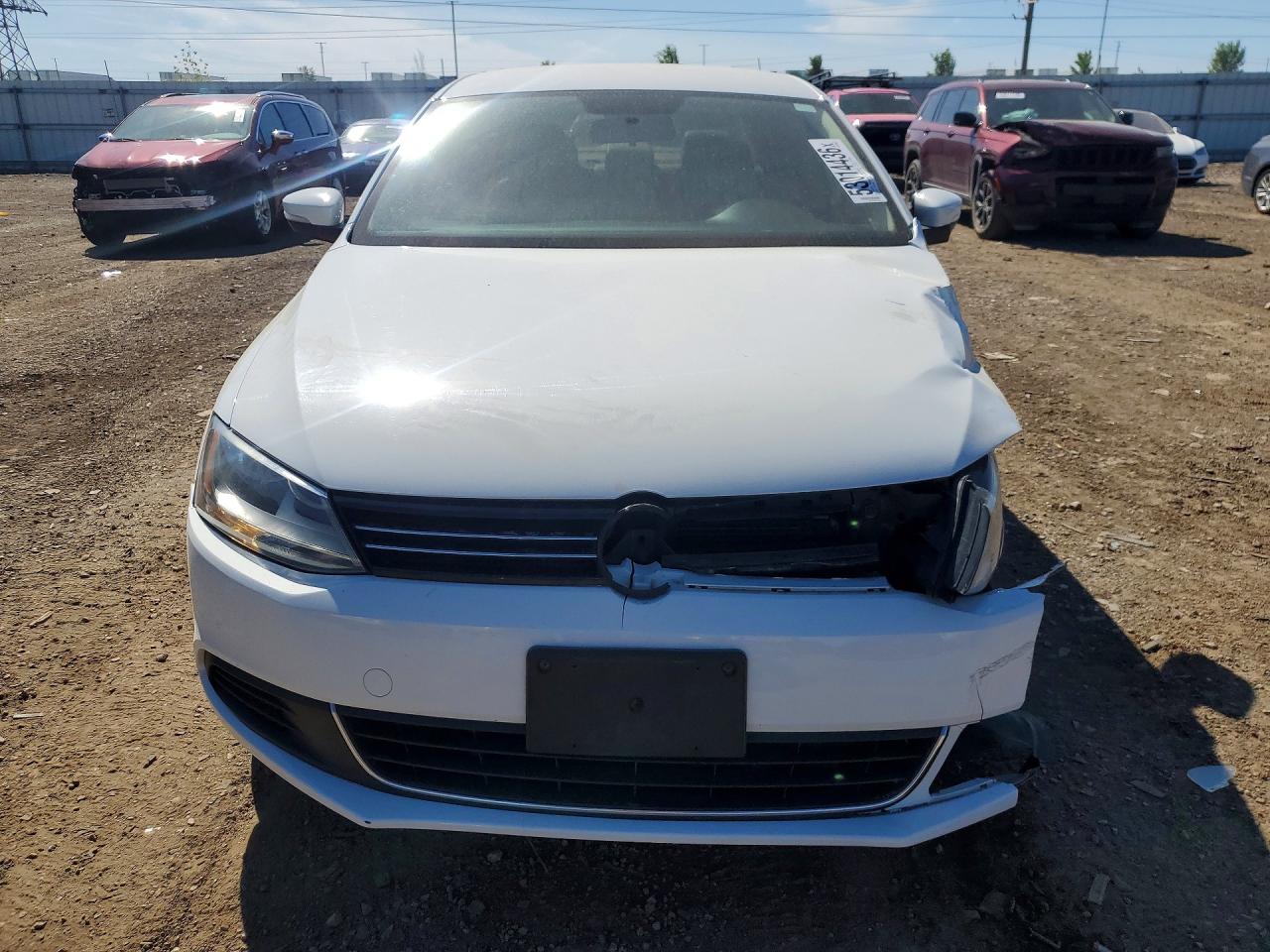 2014 Volkswagen Jetta Se White vin: 3VWD07AJ2EM417204