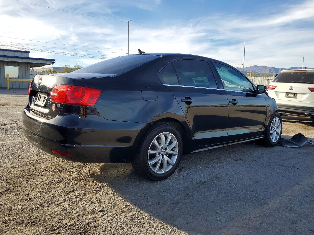 2014 Volkswagen Jetta Se Black vin: 3VWD07AJ2EM429577