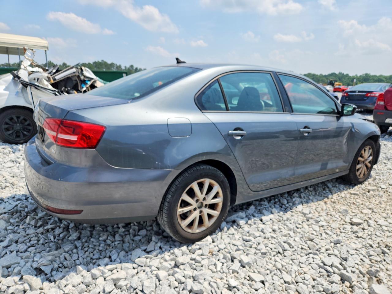 2015 Volkswagen Jetta Se Gray vin: 3VWD07AJ2FM211043