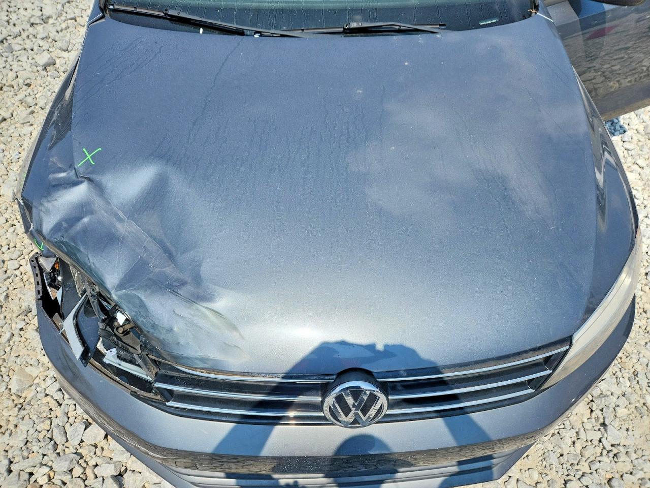 2015 Volkswagen Jetta Se Gray vin: 3VWD07AJ2FM211043
