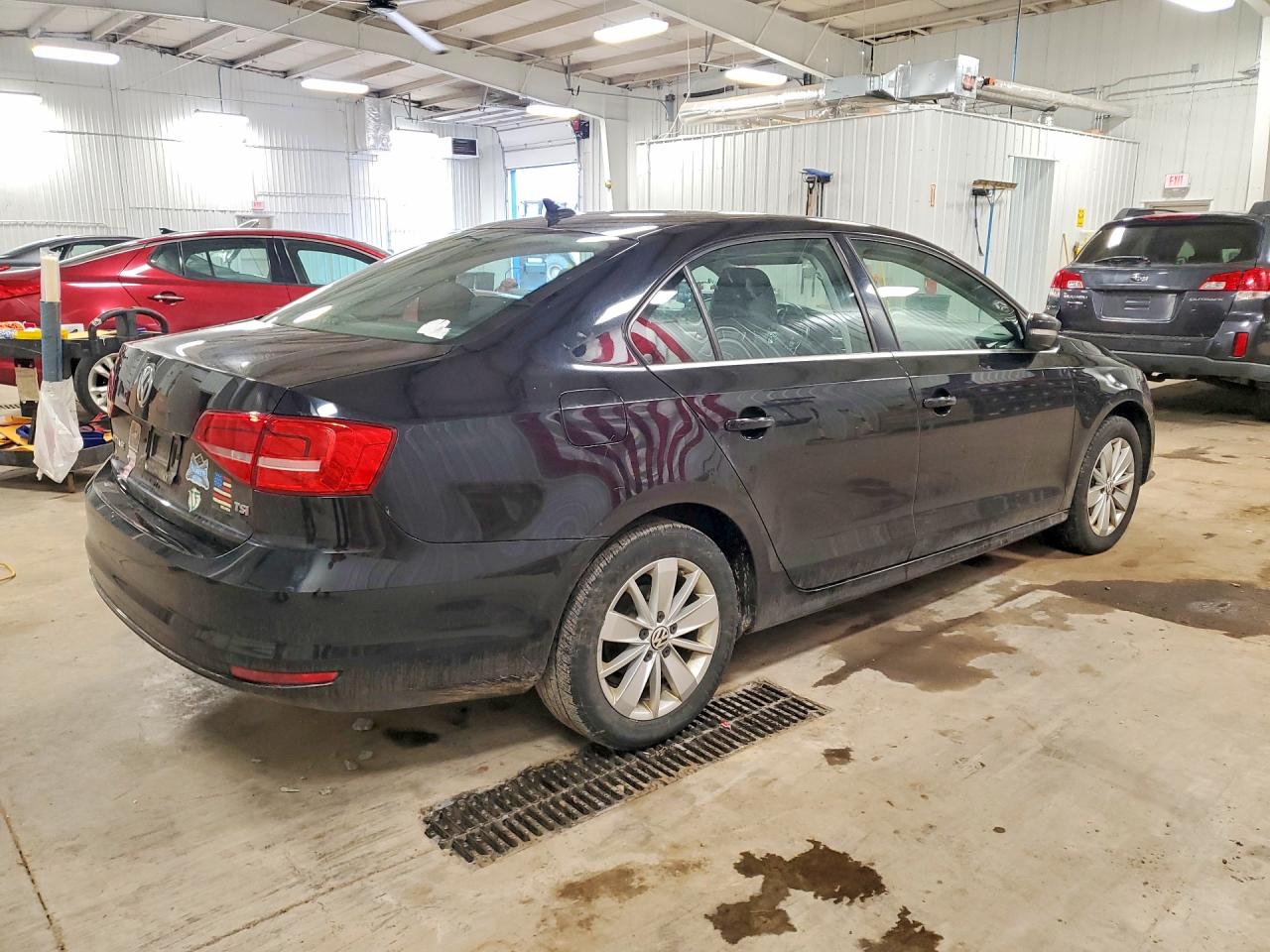 2015 Volkswagen Jetta Se Черный vin: 3VWD07AJ2FM272649