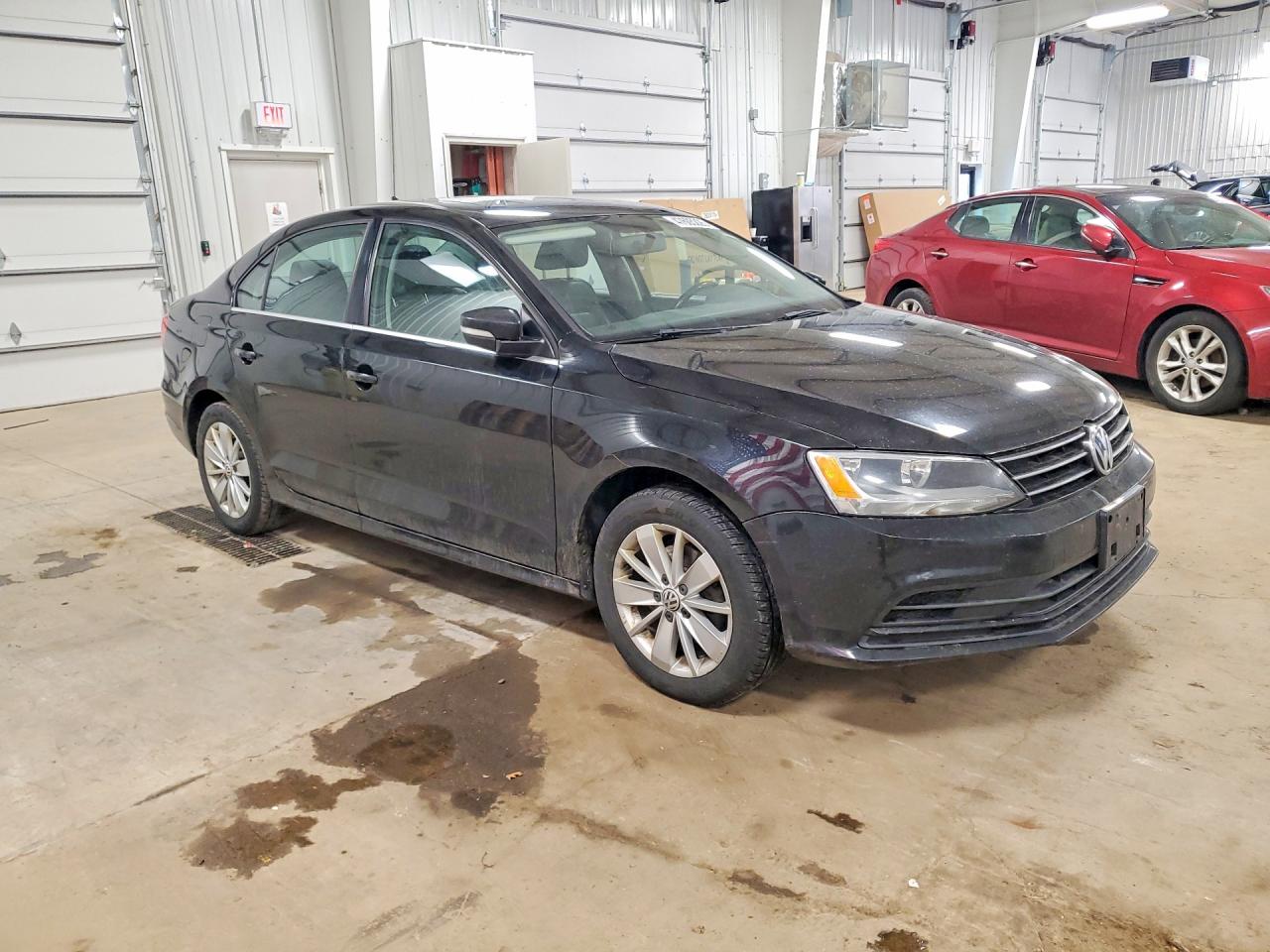 2015 Volkswagen Jetta Se Черный vin: 3VWD07AJ2FM272649
