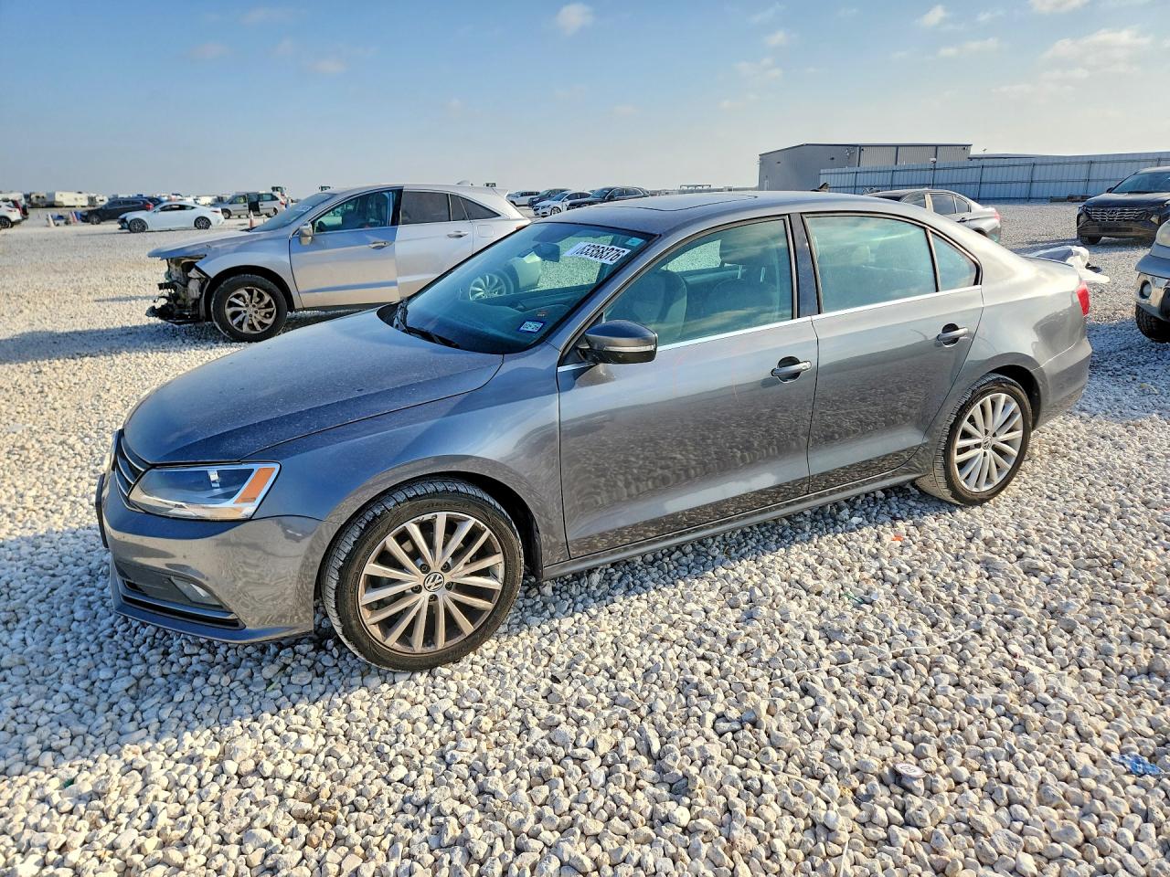 2015 Volkswagen Jetta Se Gray vin: 3VWD07AJ2FM357037