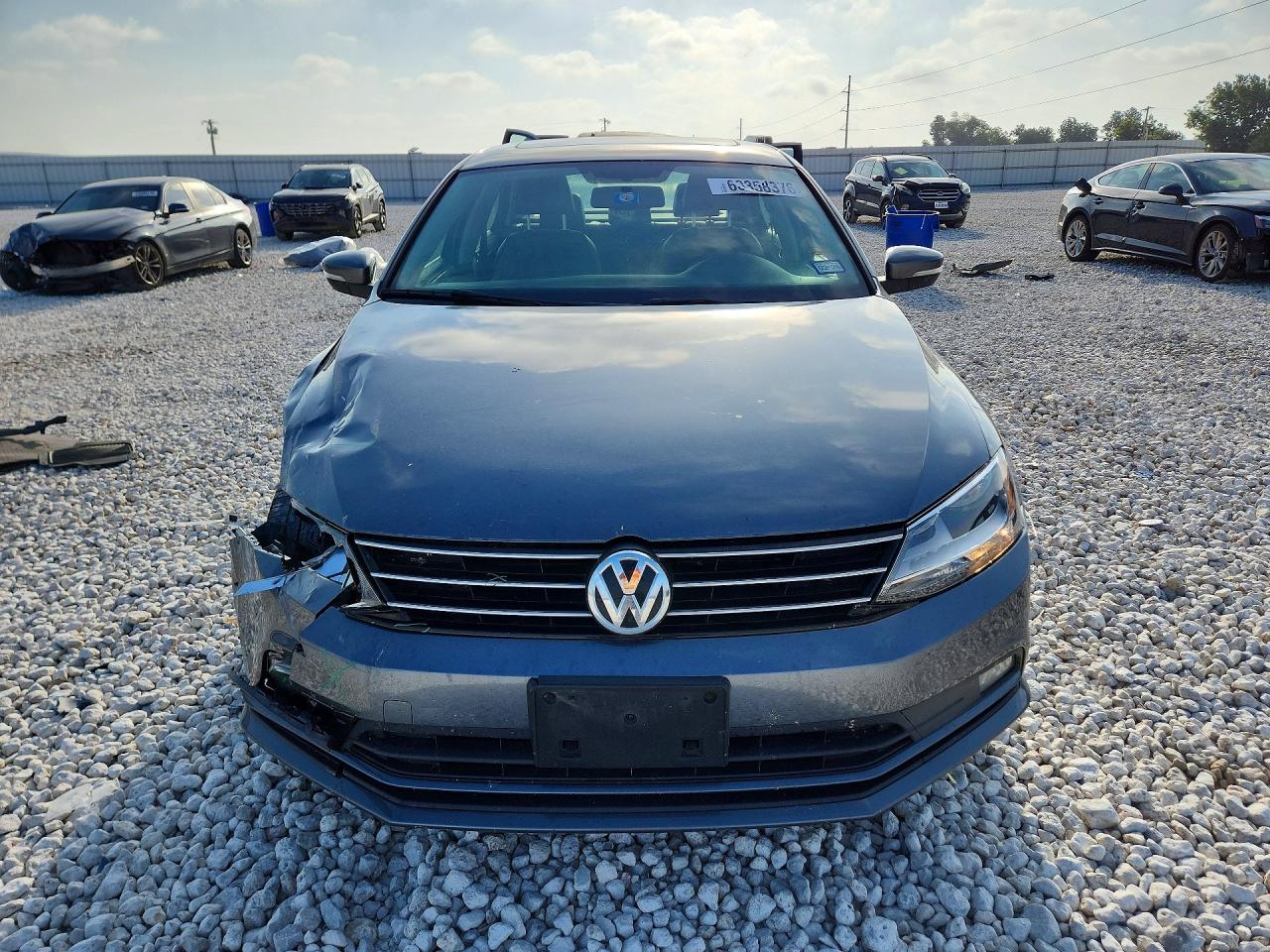 2015 Volkswagen Jetta Se Gray vin: 3VWD07AJ2FM357037