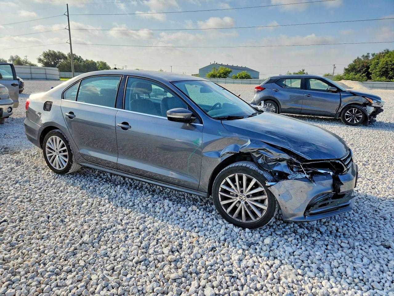 2015 Volkswagen Jetta Se Gray vin: 3VWD07AJ2FM357037