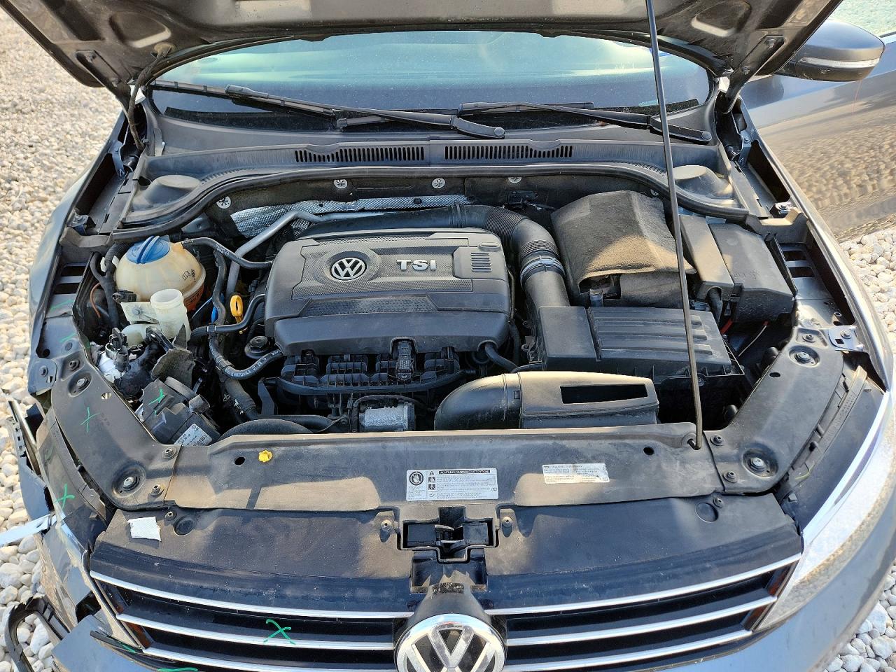 2015 Volkswagen Jetta Se Gray vin: 3VWD07AJ2FM357037