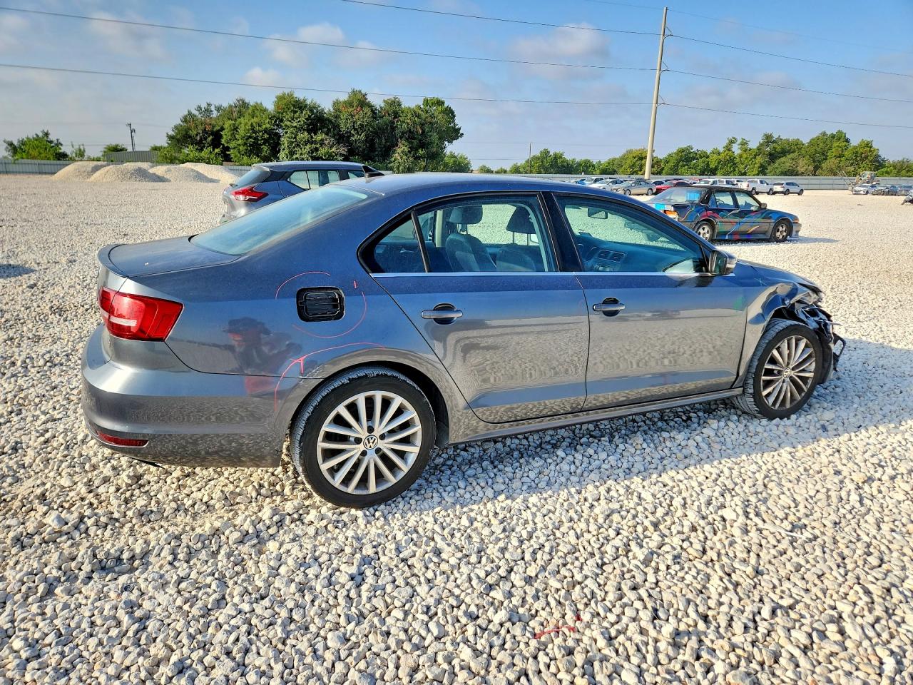 2015 Volkswagen Jetta Se Gray vin: 3VWD07AJ2FM357037