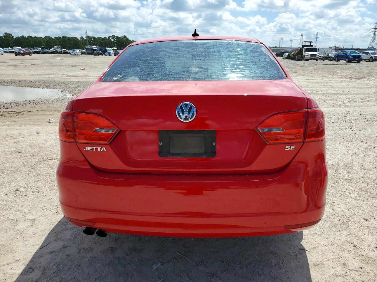 2014 Volkswagen Jetta Se Red vin: 3VWD07AJ3EM225094