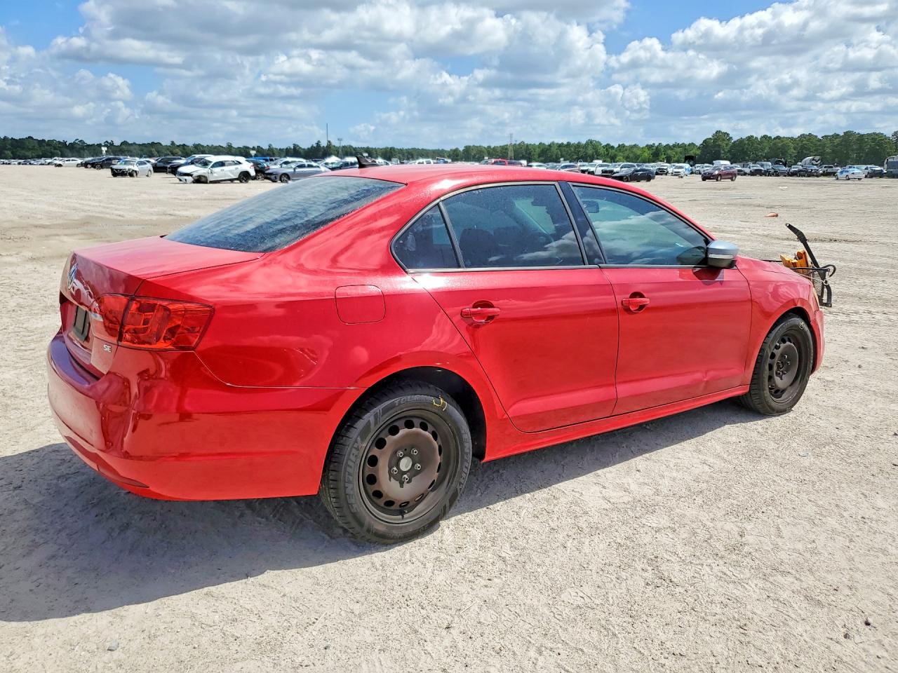 2014 Volkswagen Jetta Se Red vin: 3VWD07AJ3EM225094
