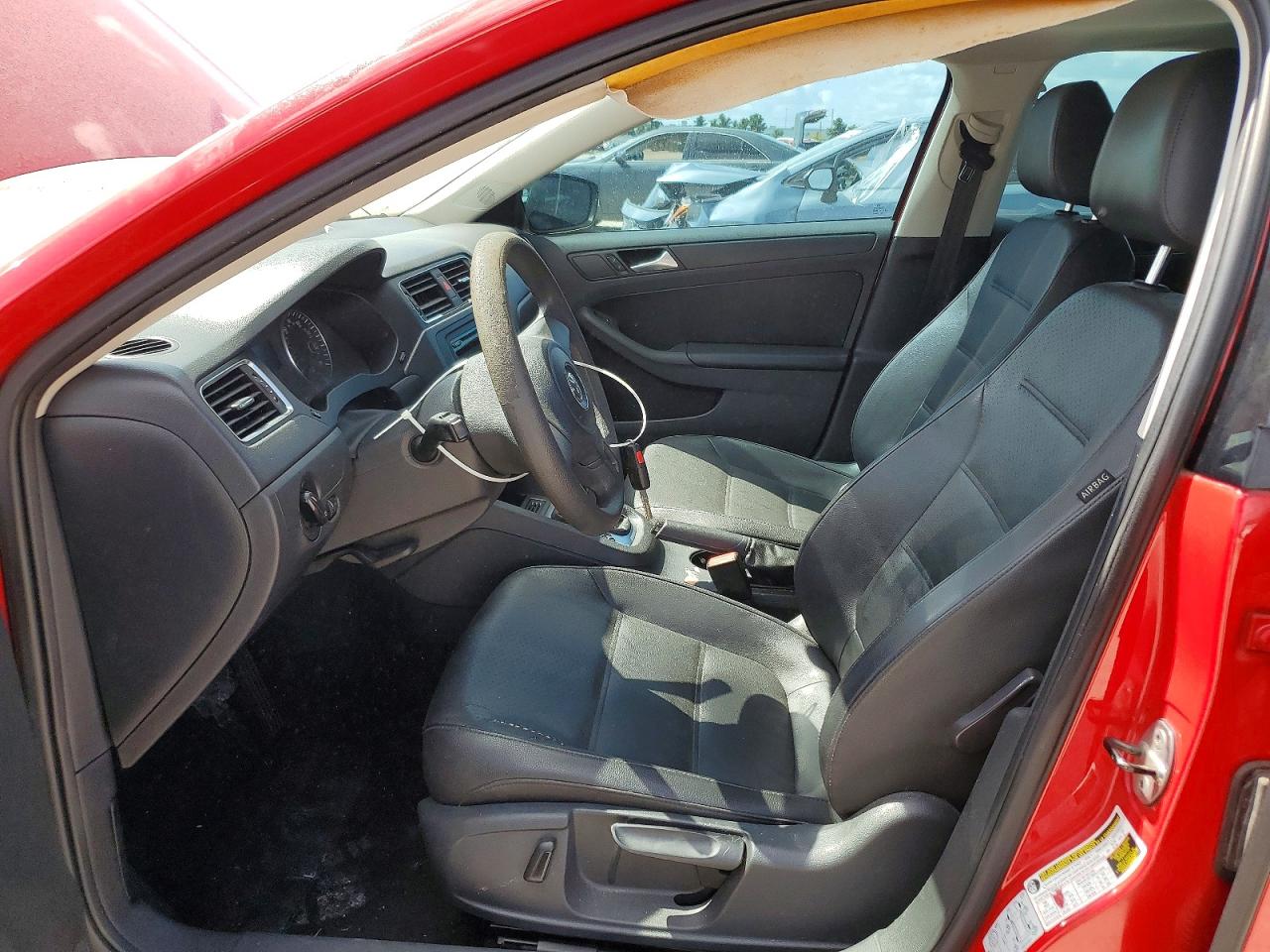 2014 Volkswagen Jetta Se Red vin: 3VWD07AJ3EM225094