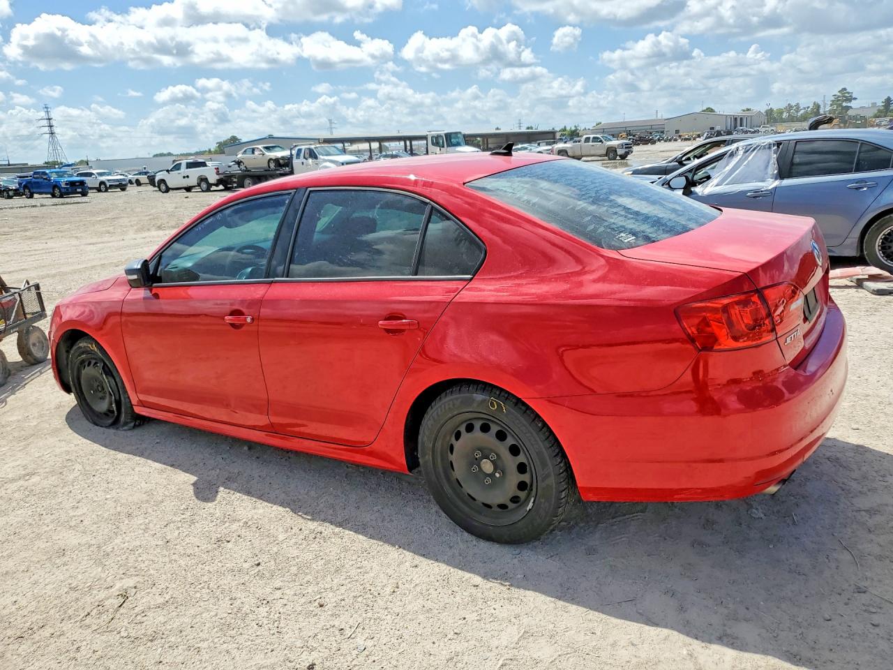 2014 Volkswagen Jetta Se Red vin: 3VWD07AJ3EM225094