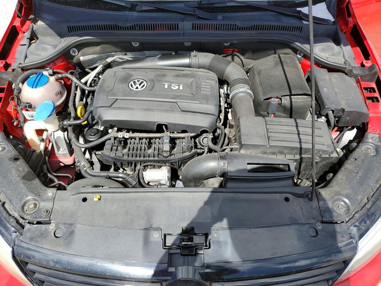 2014 Volkswagen Jetta Se Red vin: 3VWD07AJ3EM225094