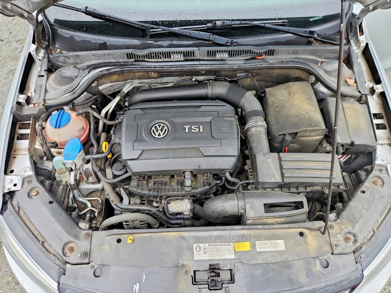 2014 Volkswagen Jetta Se Silver vin: 3VWD07AJ3EM317130