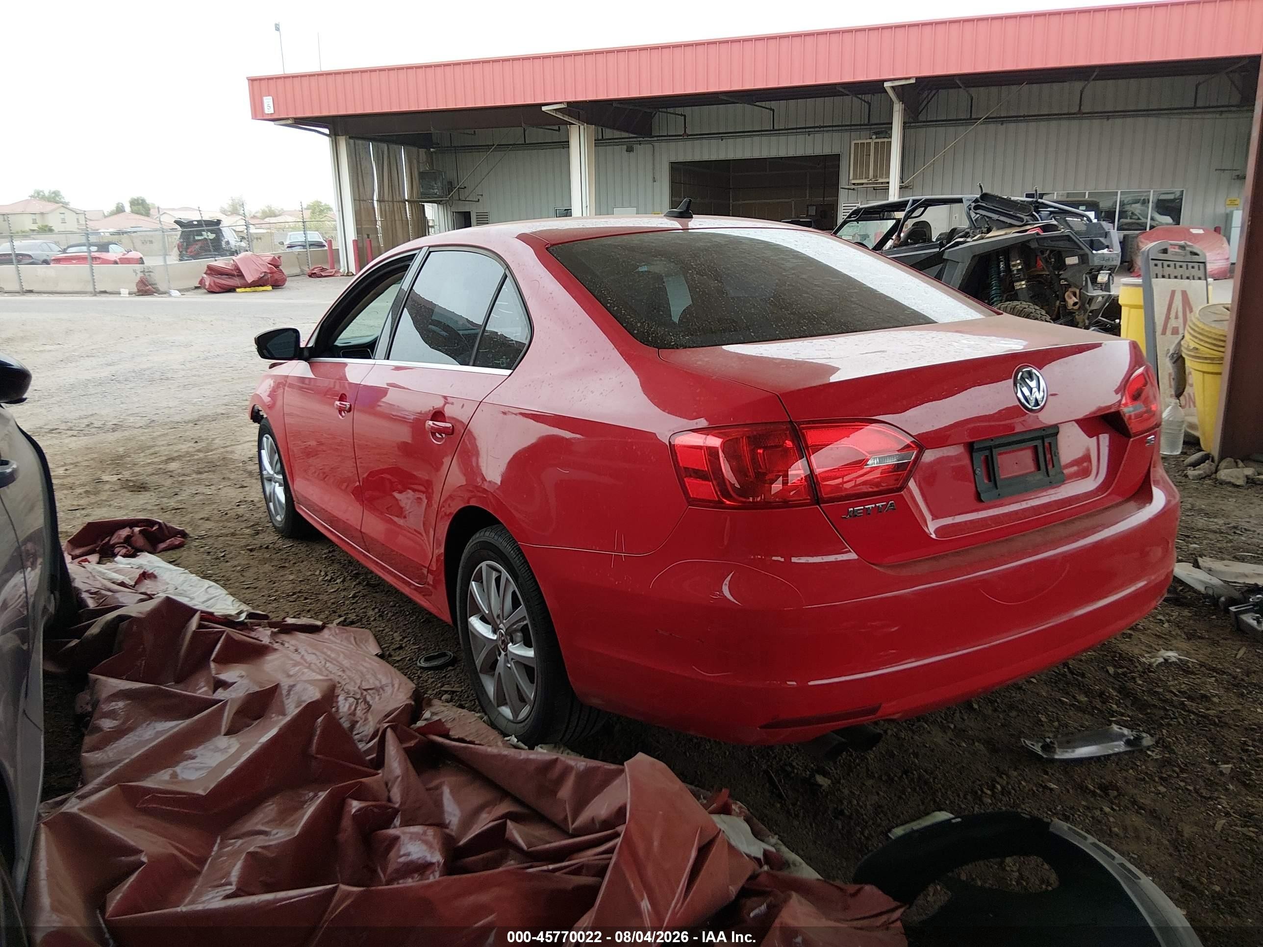 2014 Volkswagen Jetta 1.8t Se Red vin: 3VWD07AJ3EM321176