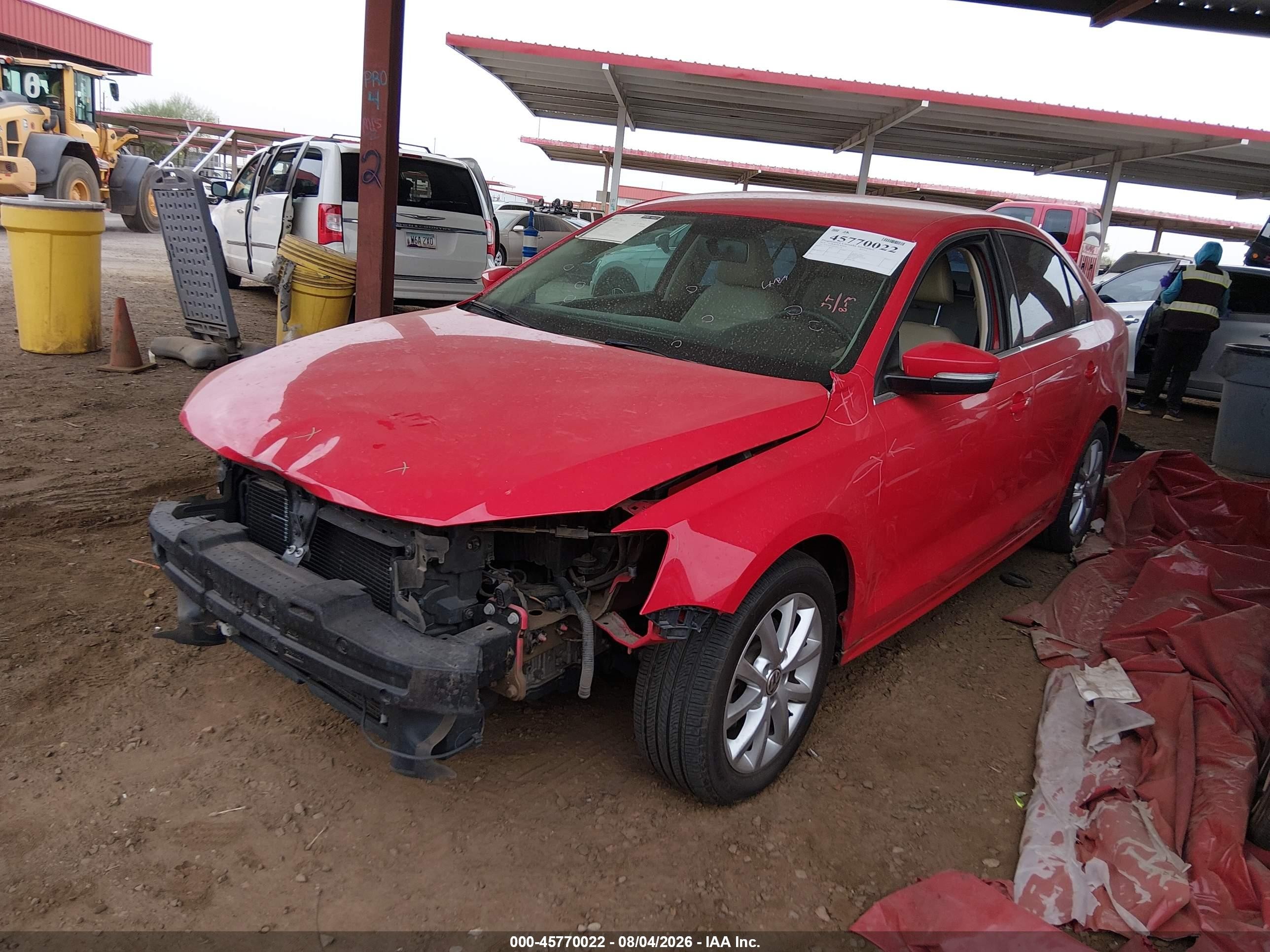 2014 Volkswagen Jetta 1.8t Se Red vin: 3VWD07AJ3EM321176