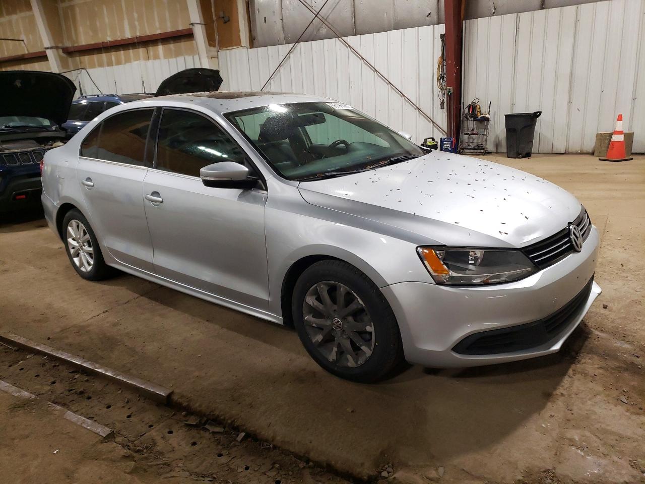 2014 Volkswagen Jetta Se Silver vin: 3VWD07AJ3EM379725