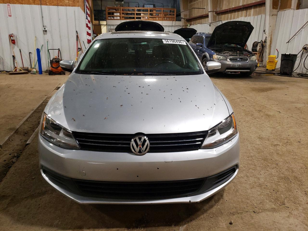 2014 Volkswagen Jetta Se Silver vin: 3VWD07AJ3EM379725