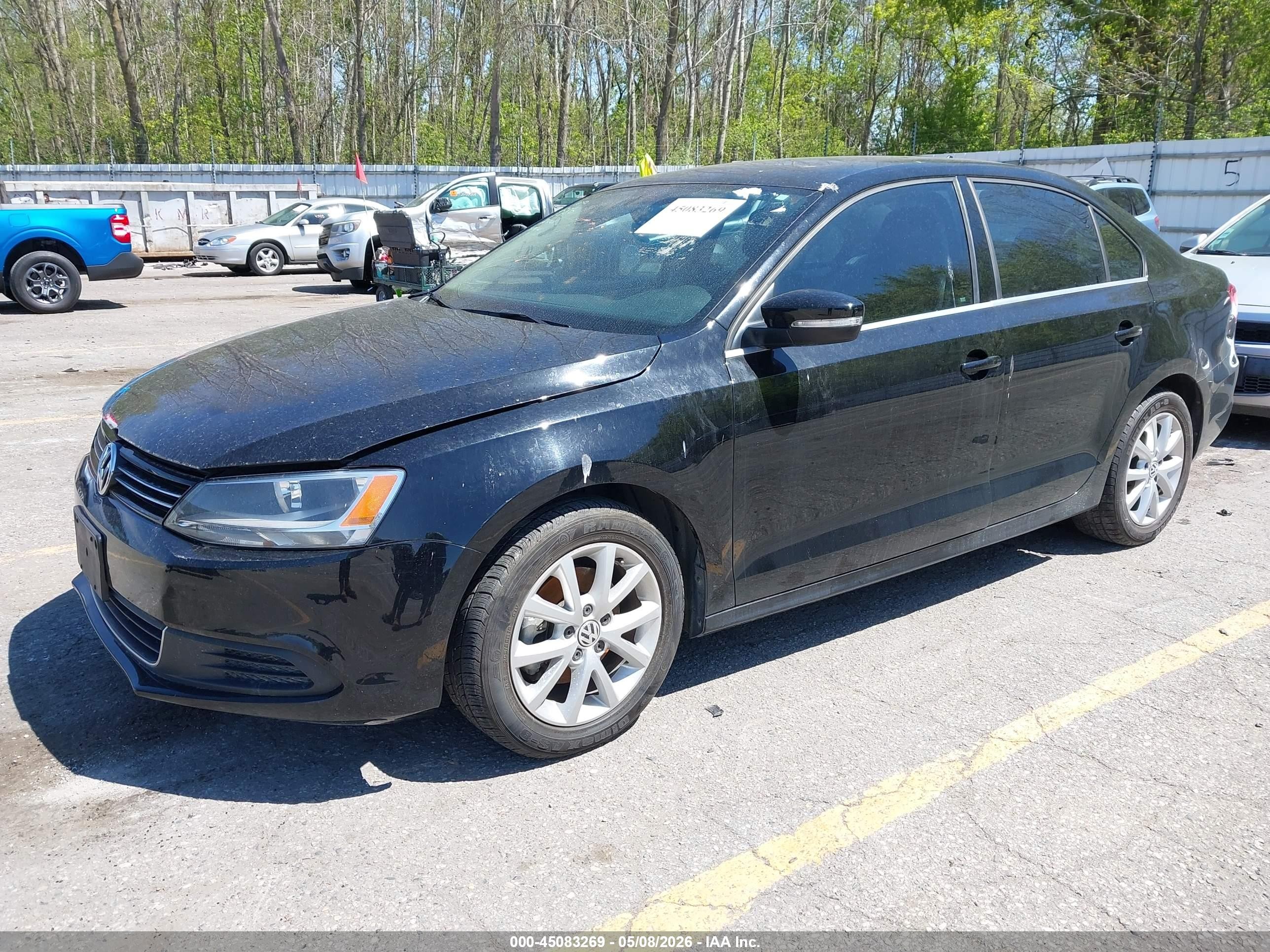 2014 Volkswagen Jetta 1.8t Se Black vin: 3VWD07AJ3EM429586