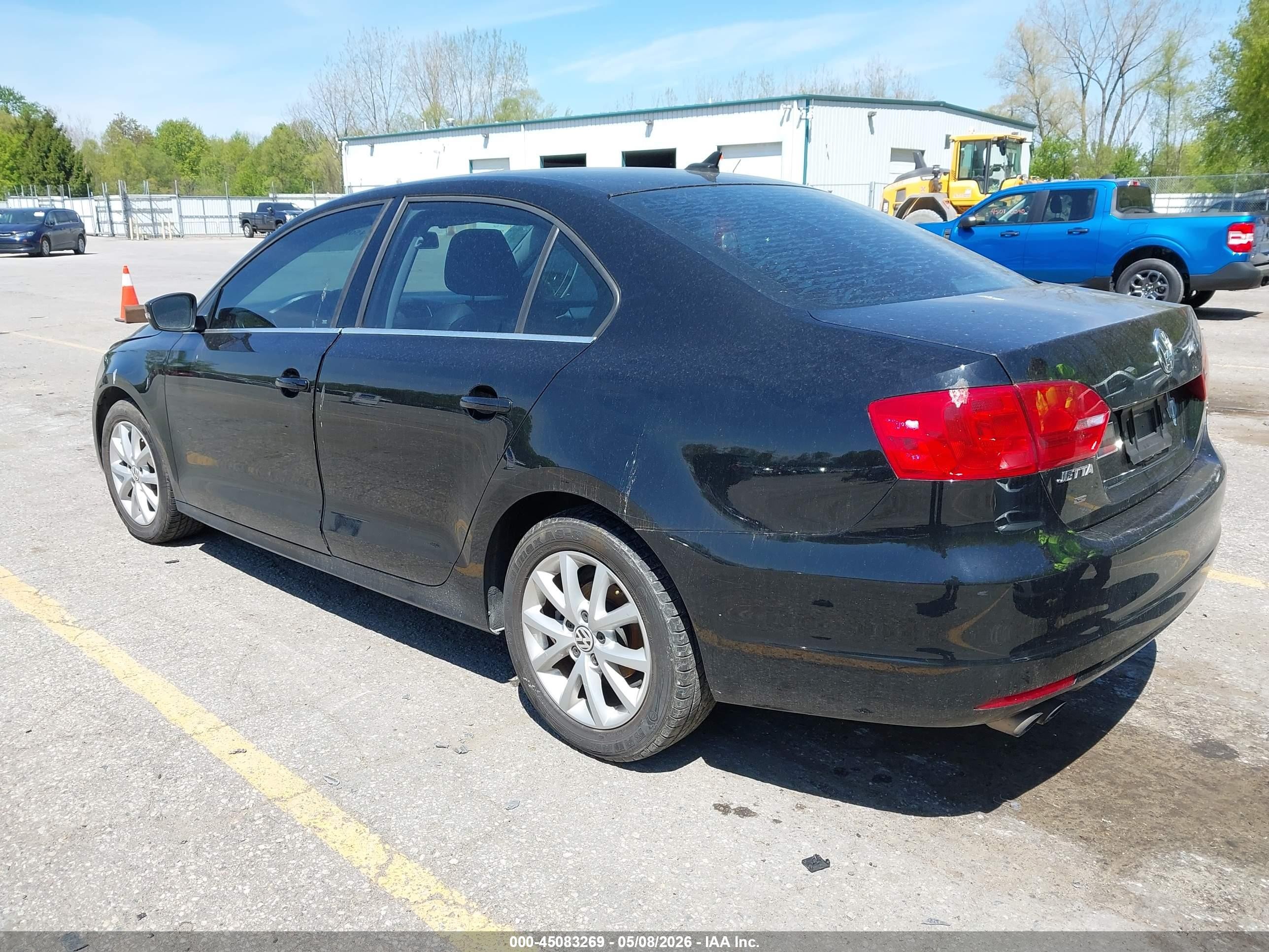 2014 Volkswagen Jetta 1.8t Se Black vin: 3VWD07AJ3EM429586