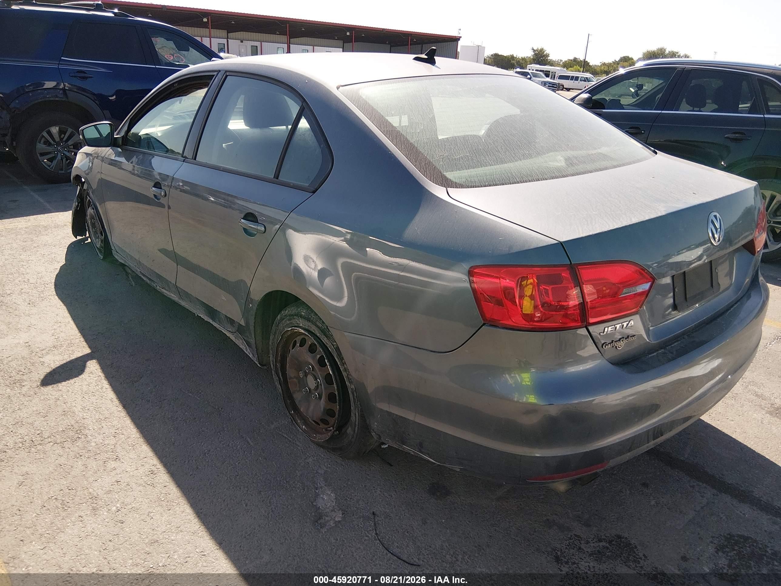 2014 Volkswagen Jetta 1.8t Se Gray vin: 3VWD07AJ4EM213584