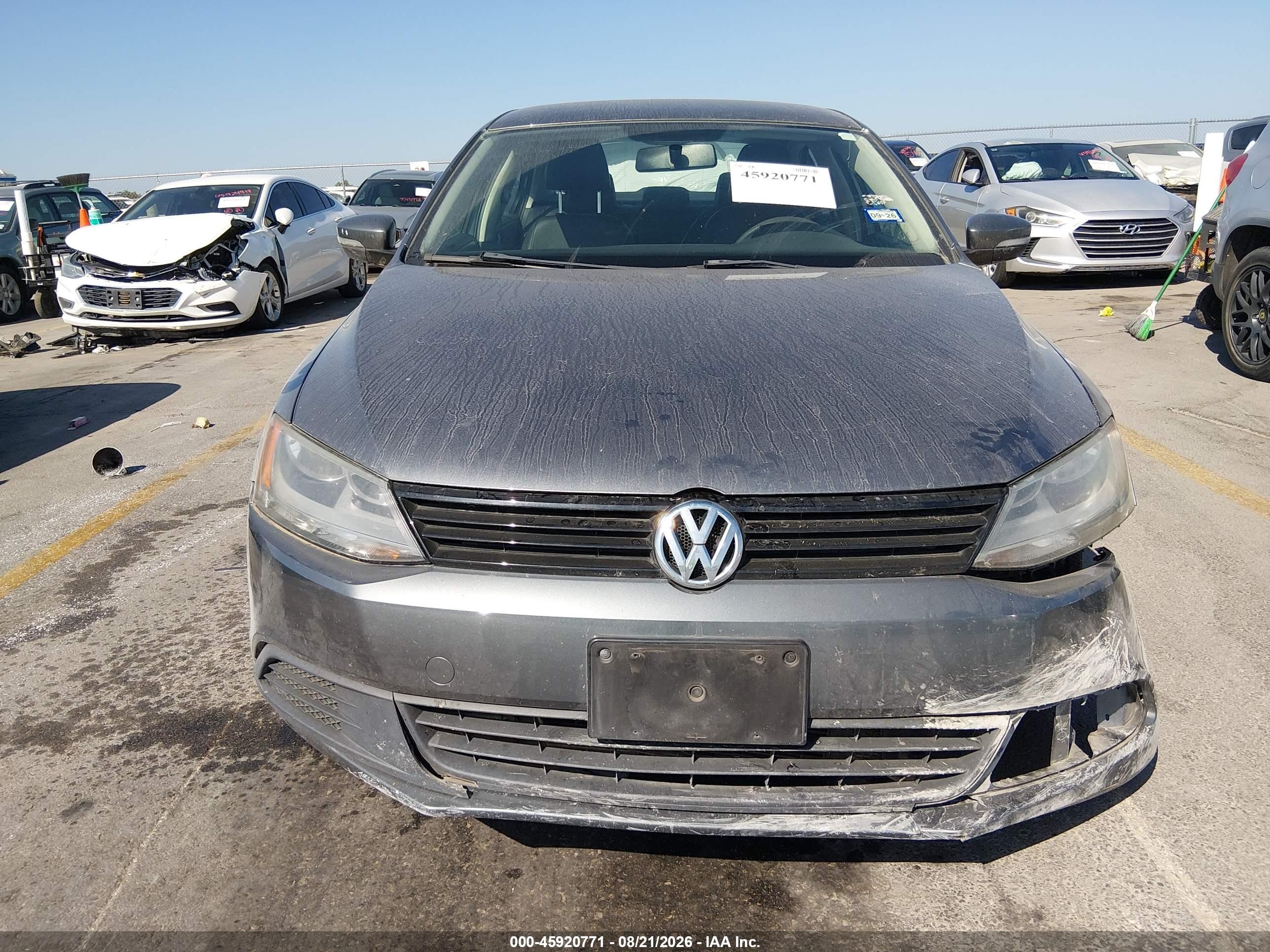 2014 Volkswagen Jetta 1.8t Se Gray vin: 3VWD07AJ4EM213584