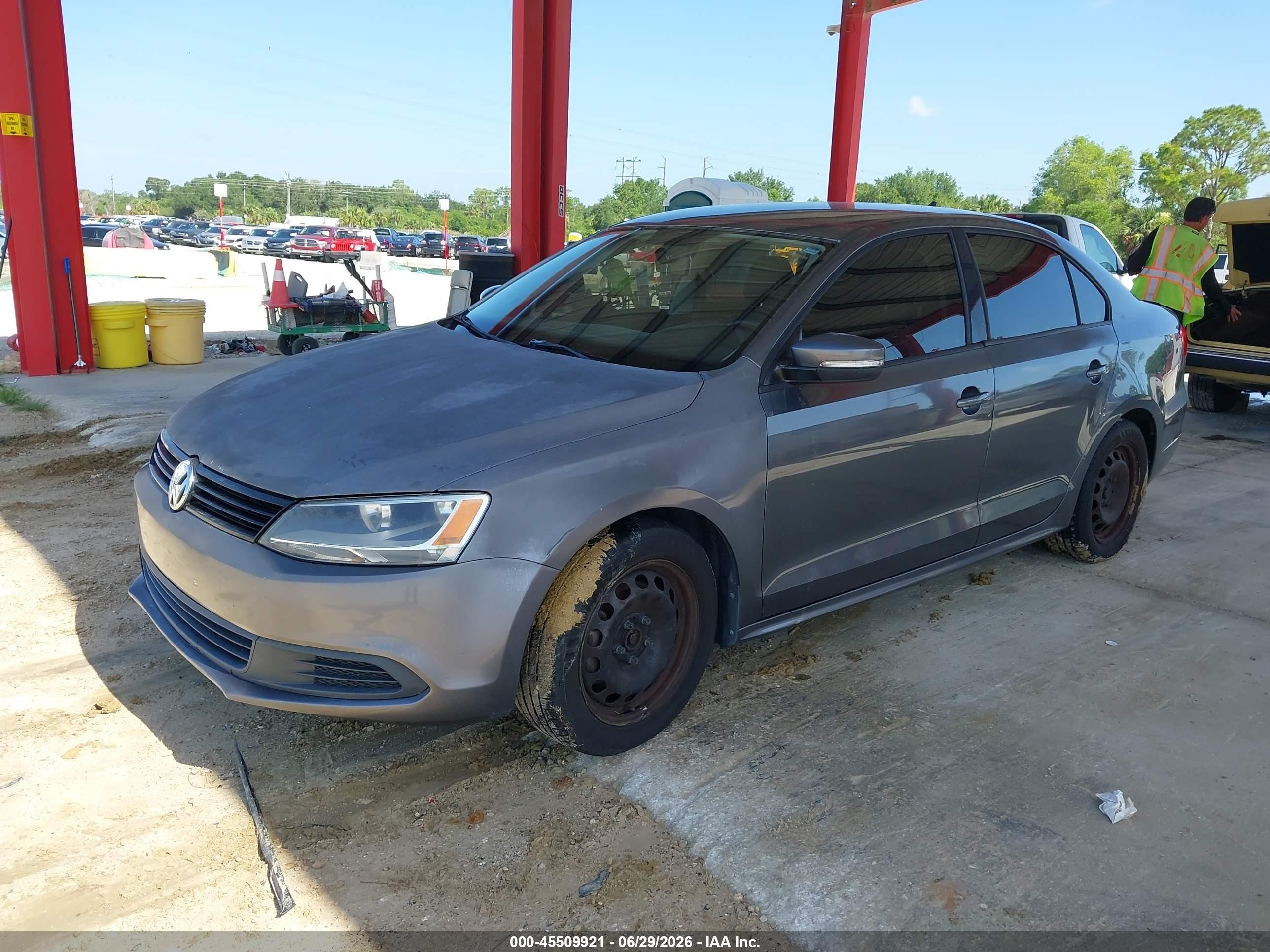 2014 Volkswagen Jetta 1.8t Se Gray vin: 3VWD07AJ4EM236489
