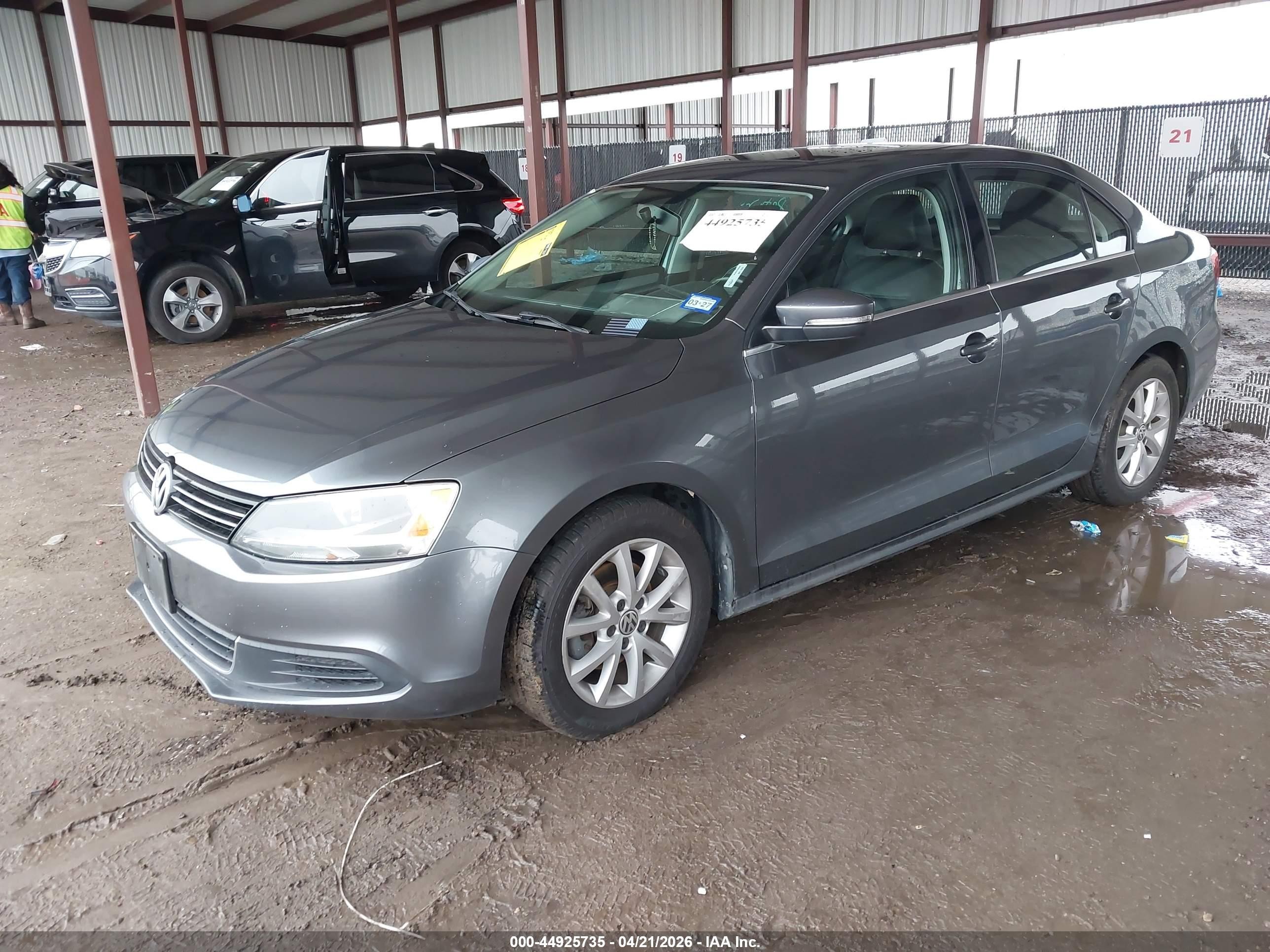 2014 Volkswagen Jetta 1.8t Se Gray vin: 3VWD07AJ4EM327357
