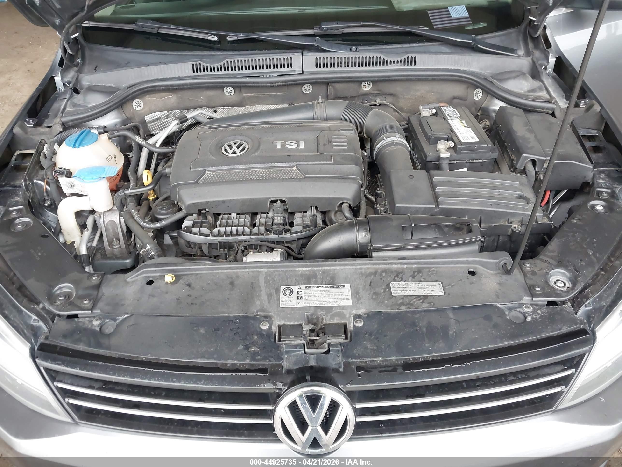 2014 Volkswagen Jetta 1.8t Se Gray vin: 3VWD07AJ4EM327357