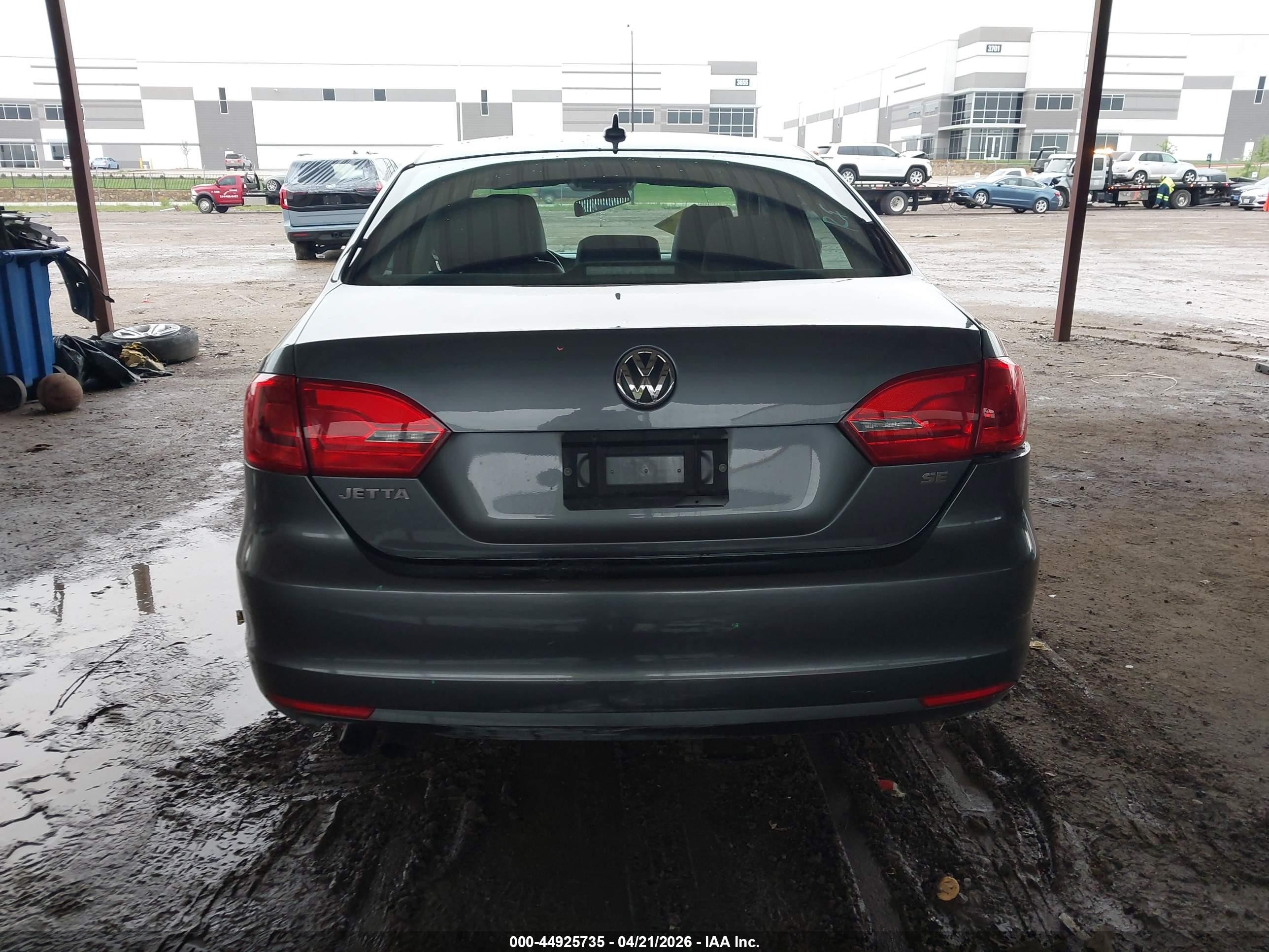 2014 Volkswagen Jetta 1.8t Se Gray vin: 3VWD07AJ4EM327357