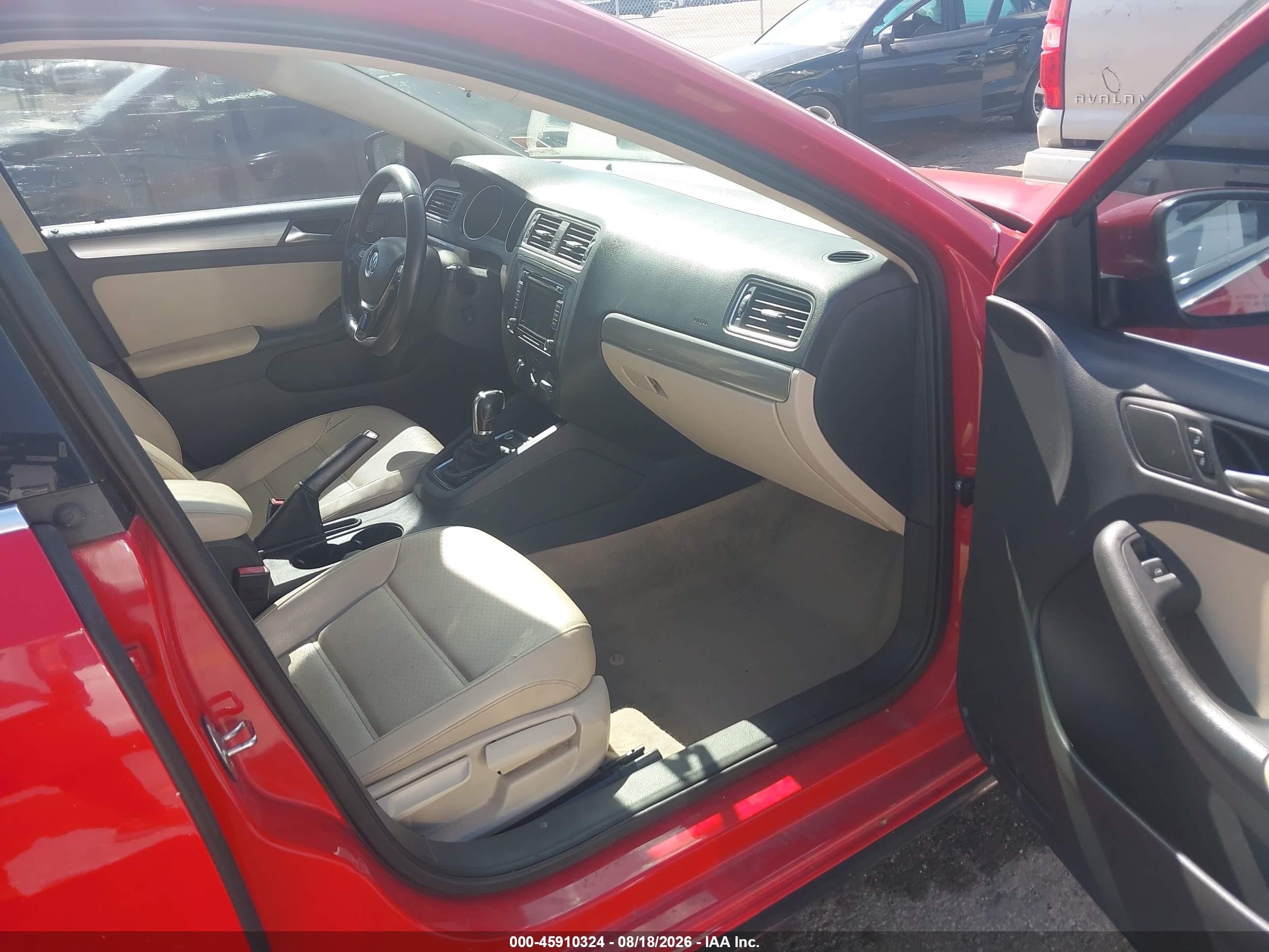 2015 Volkswagen Jetta 1.8t Se Red vin: 3VWD07AJ4FM286486