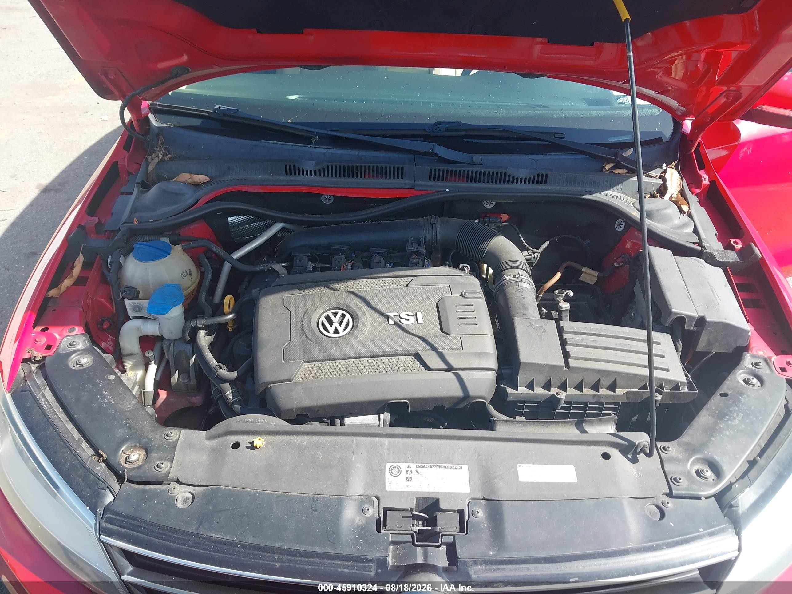2015 Volkswagen Jetta 1.8t Se Red vin: 3VWD07AJ4FM286486