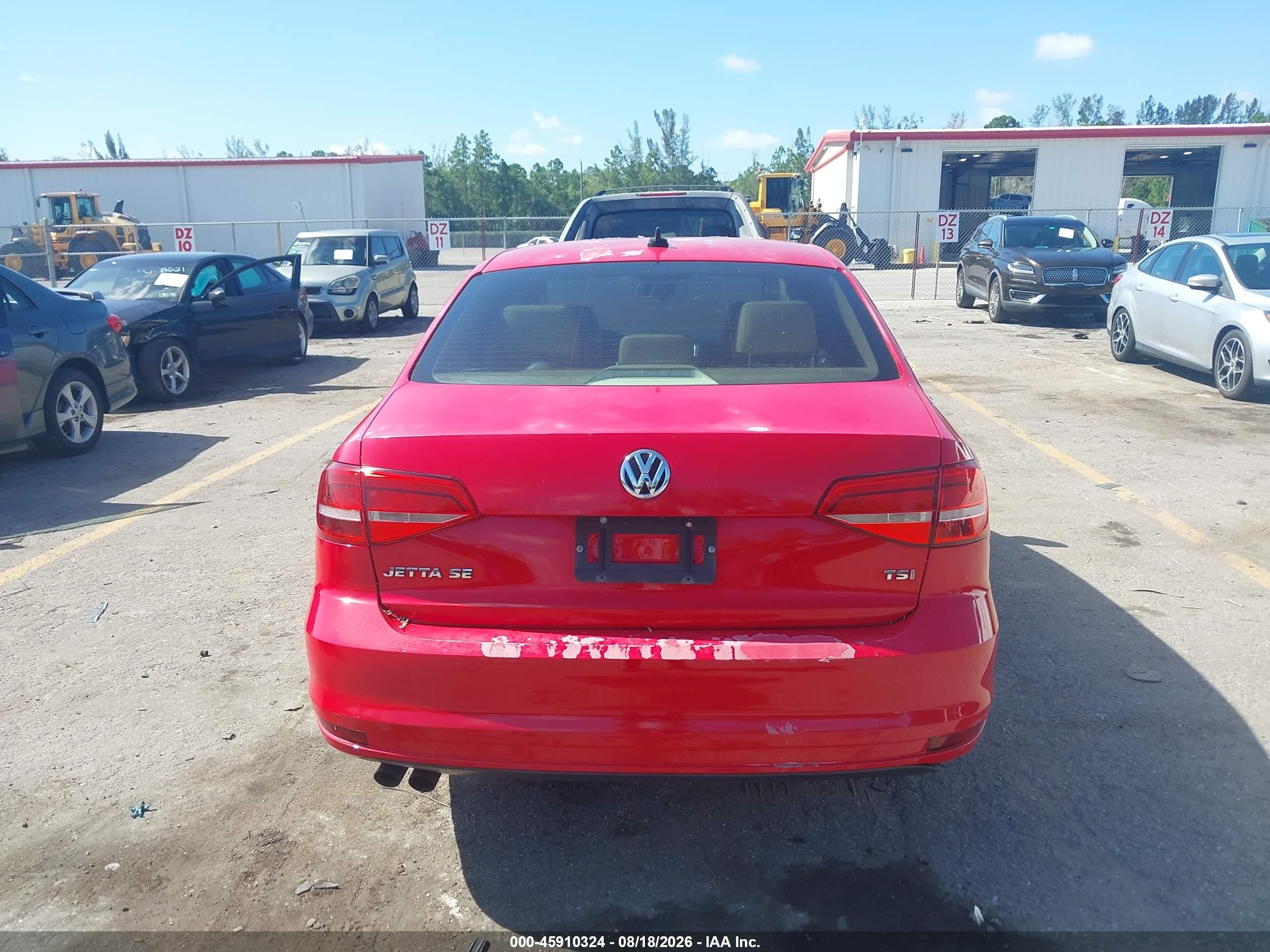 2015 Volkswagen Jetta 1.8t Se Red vin: 3VWD07AJ4FM286486