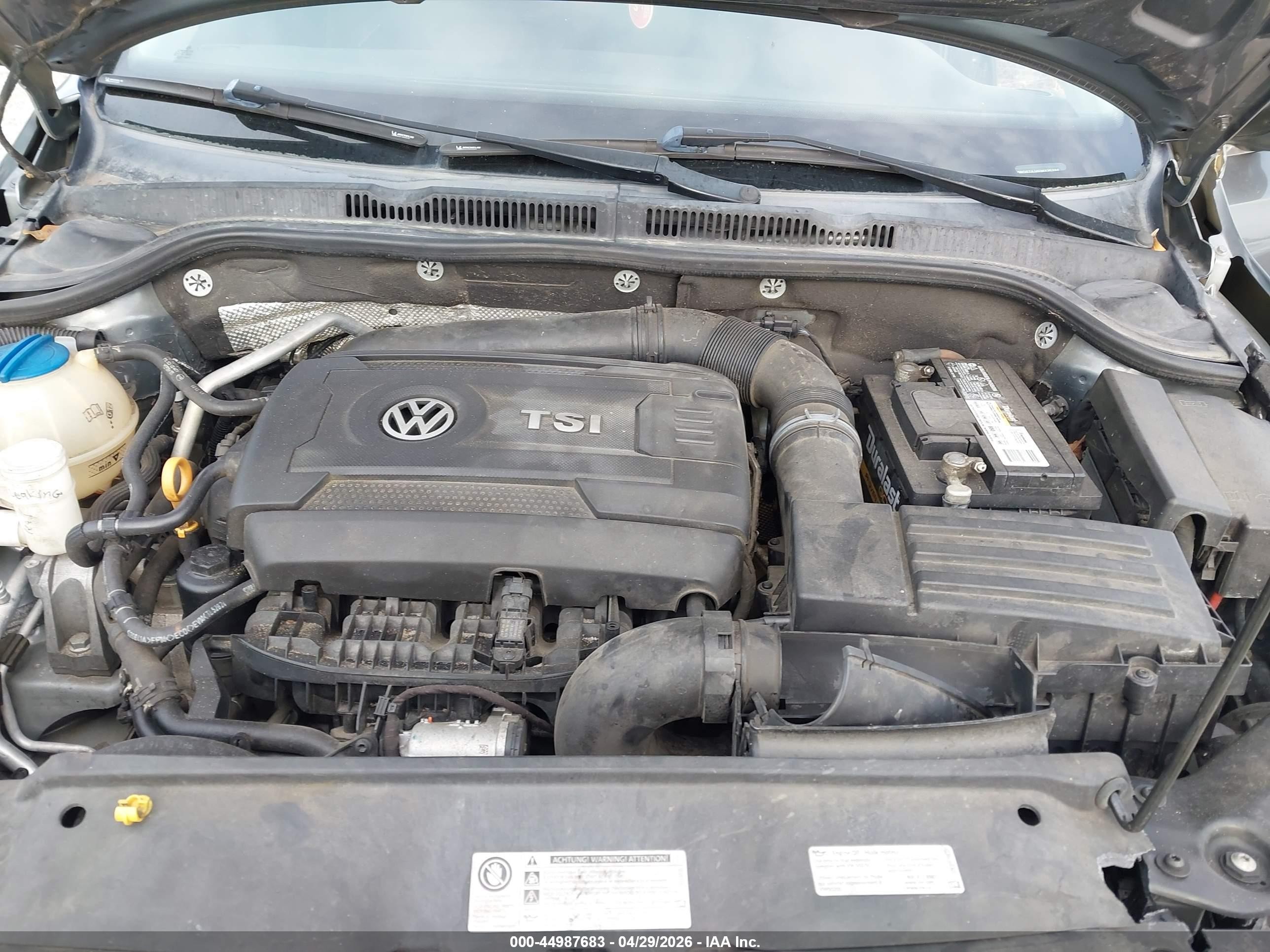 2015 Volkswagen Jetta 1.8t Se Gray vin: 3VWD07AJ4FM325786