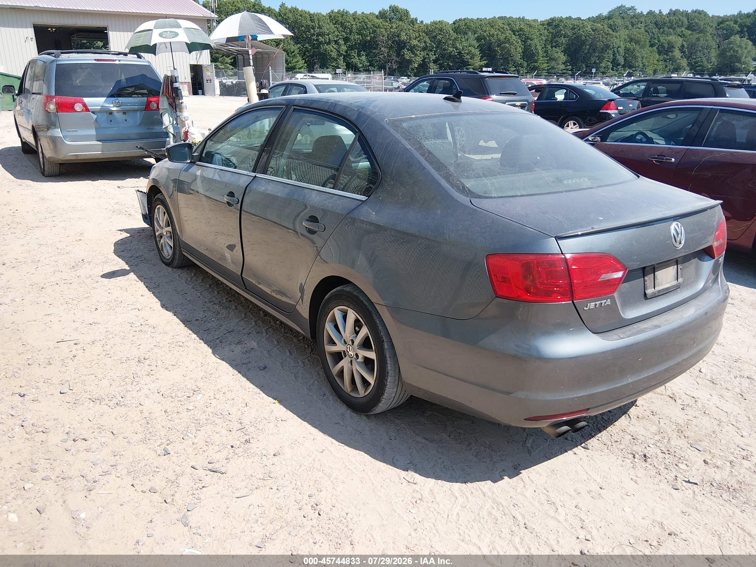 2014 Volkswagen Jetta 1.8t Se Gray vin: 3VWD07AJ5EM209155