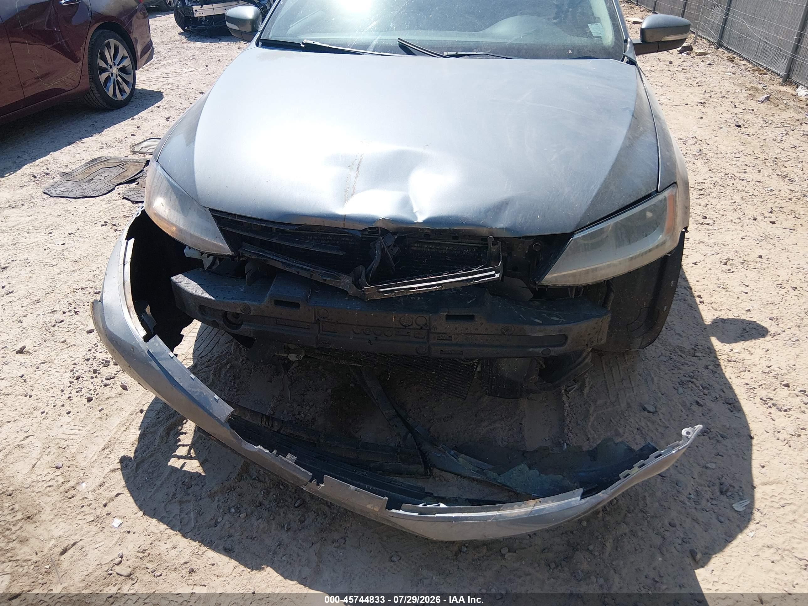 2014 Volkswagen Jetta 1.8t Se Gray vin: 3VWD07AJ5EM209155
