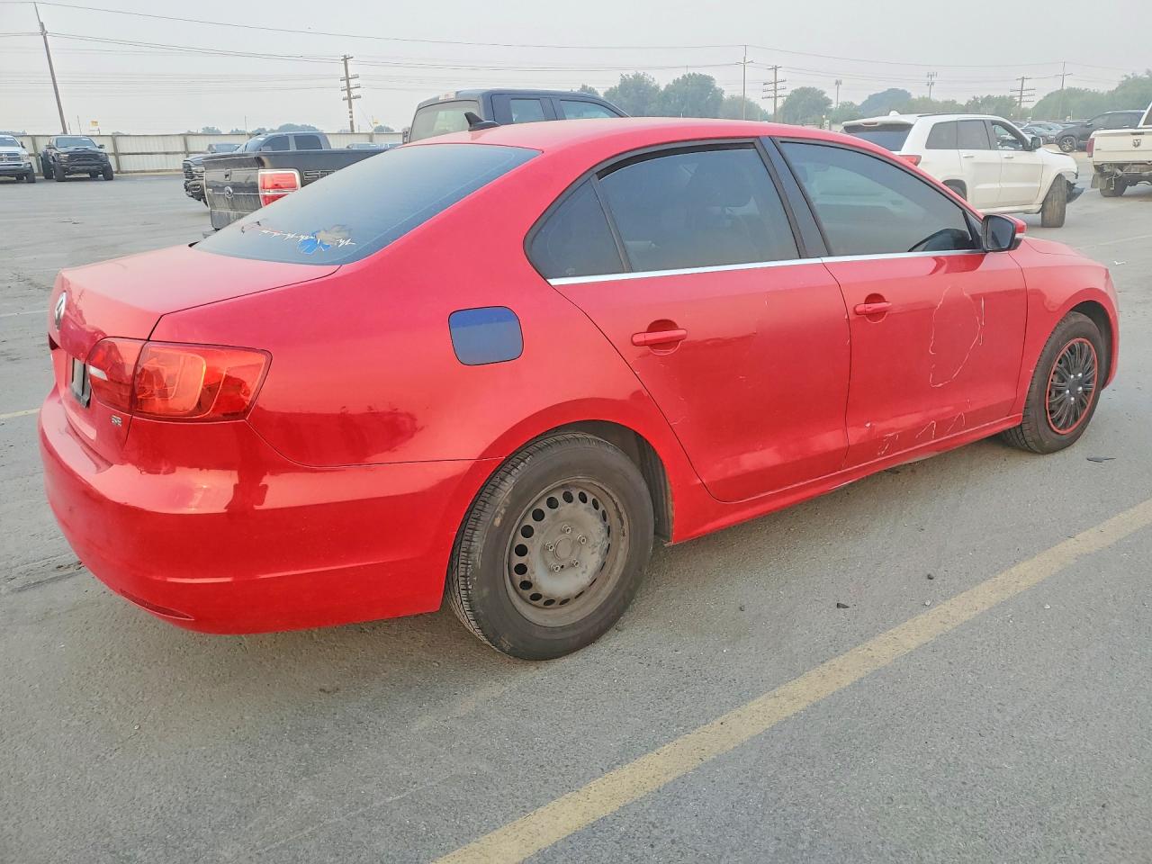 2014 Volkswagen Jetta Se Red vin: 3VWD07AJ5EM368550