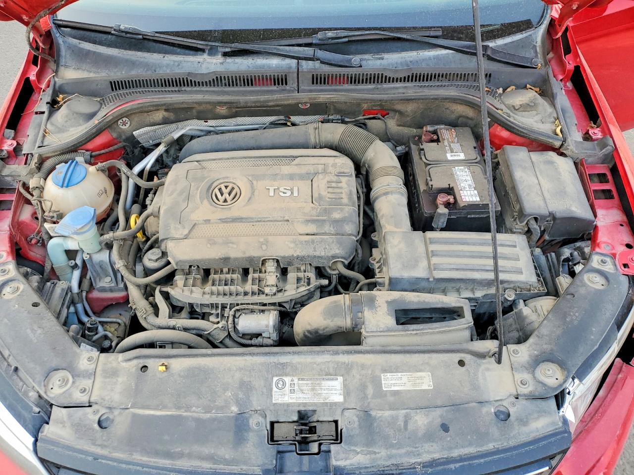 2014 Volkswagen Jetta Se Red vin: 3VWD07AJ5EM368550