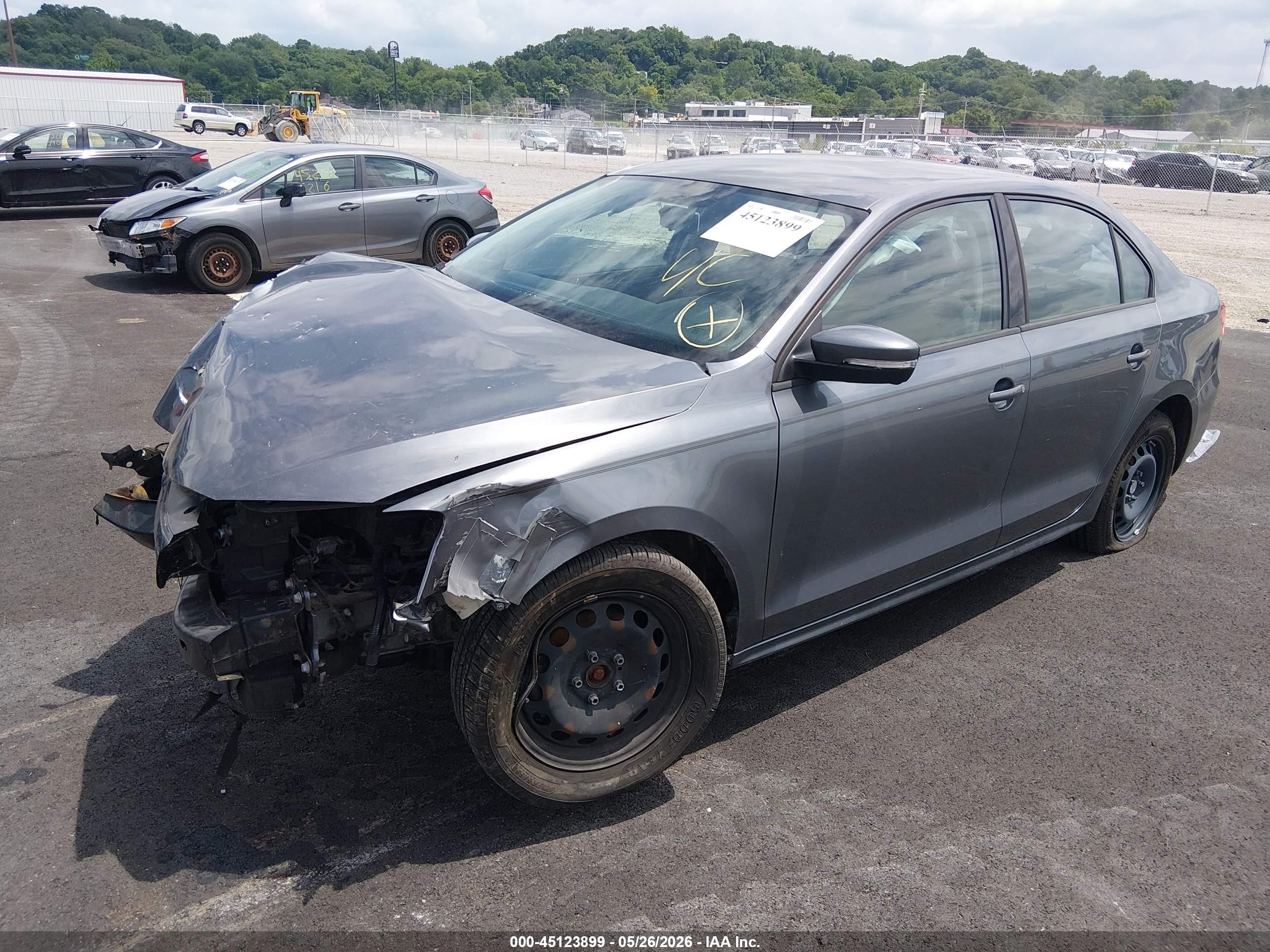 2014 Volkswagen Jetta 1.8t Se Silver vin: 3VWD07AJ5EM445319