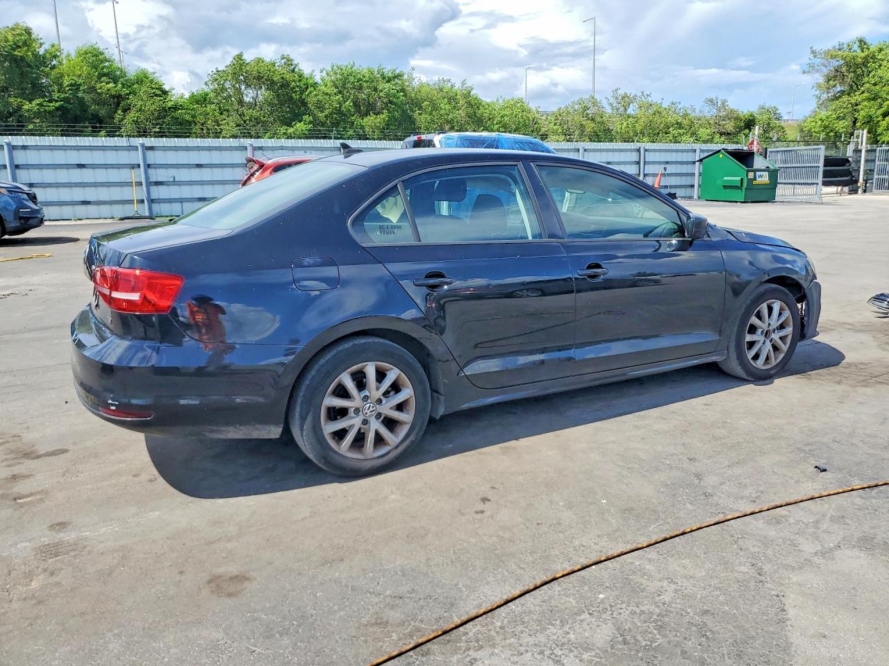 2015 Volkswagen Jetta Se Black vin: 3VWD07AJ5FM326543