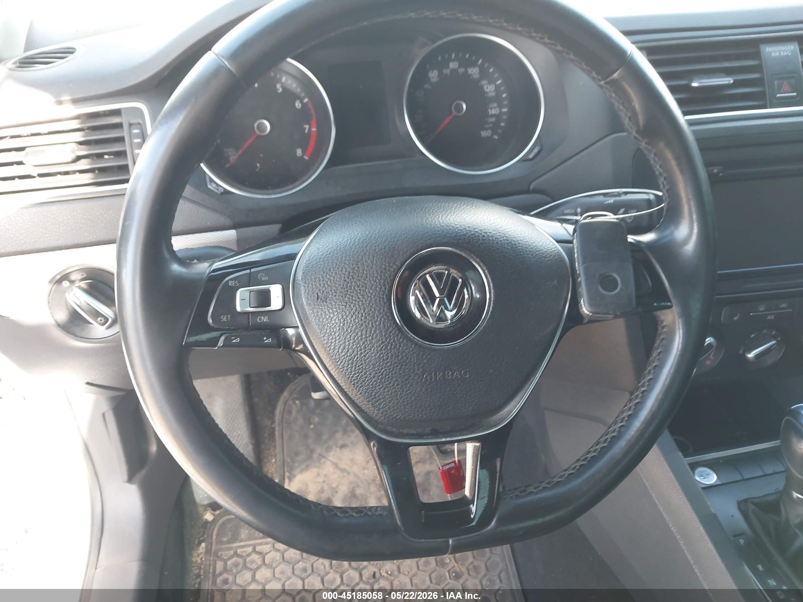 2015 Volkswagen Jetta 1.8t Se White vin: 3VWD07AJ5FM333637
