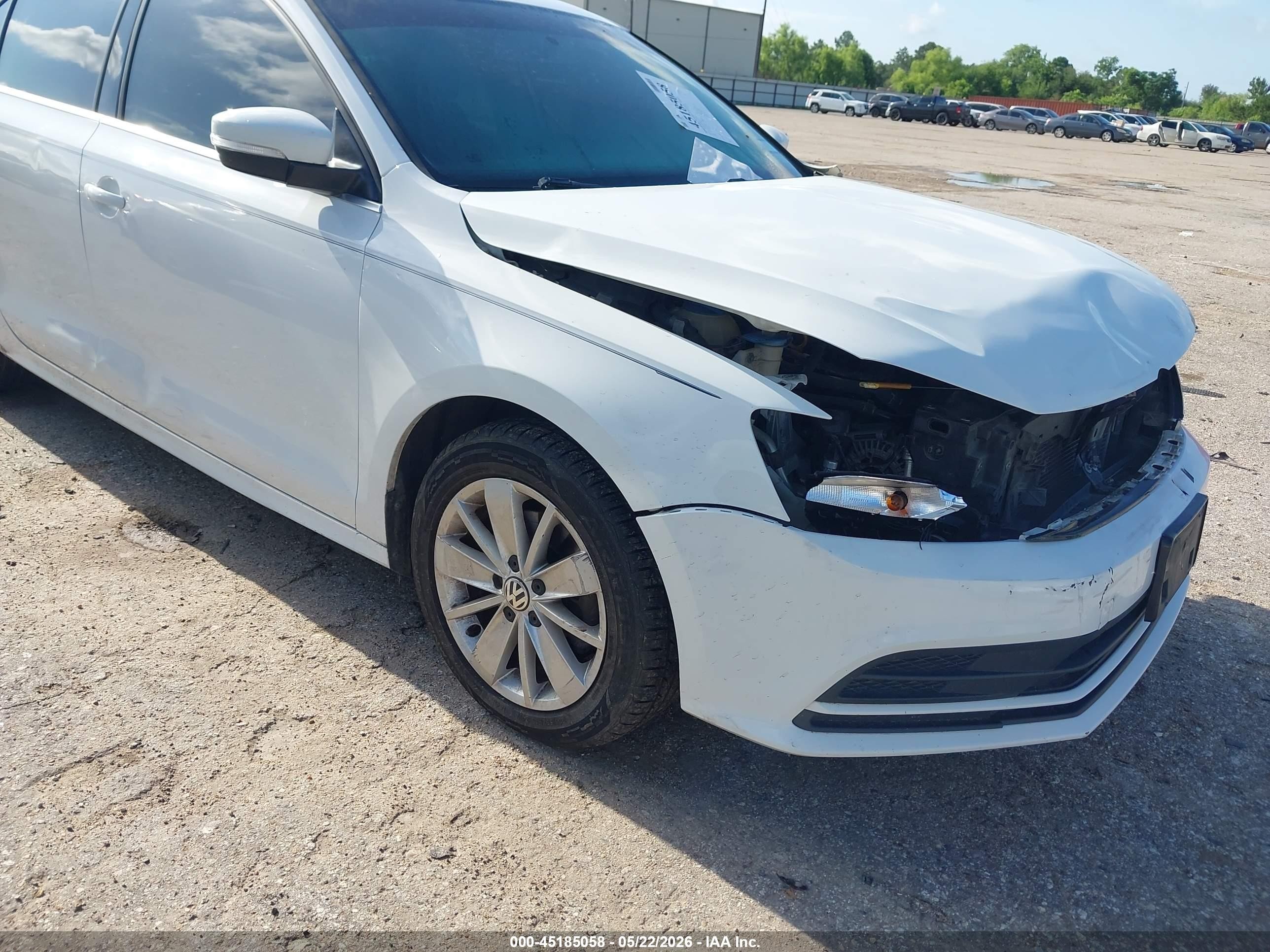 2015 Volkswagen Jetta 1.8t Se White vin: 3VWD07AJ5FM333637