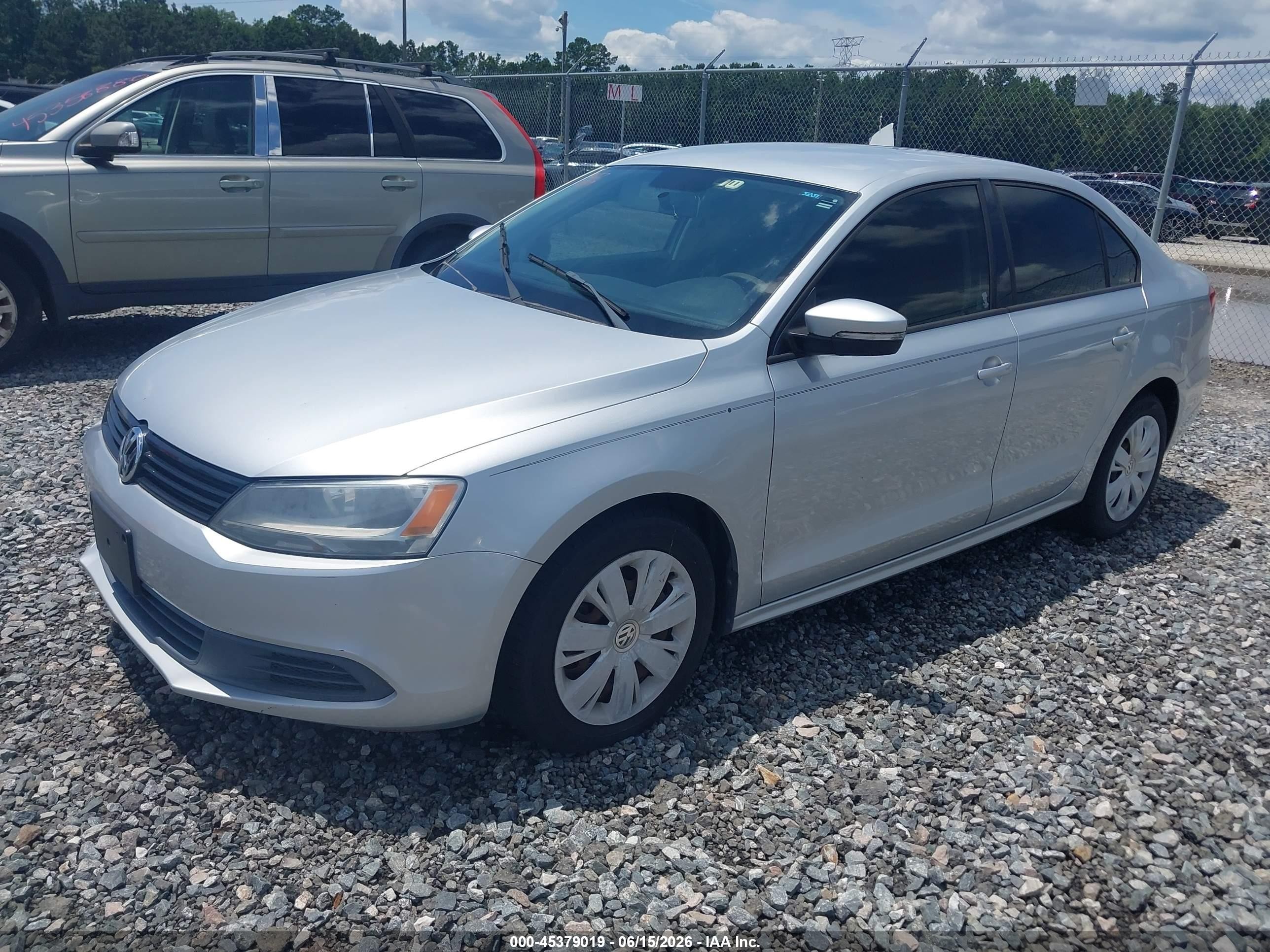 2014 Volkswagen Jetta 1.8t Se Silver vin: 3VWD07AJ6EM222853