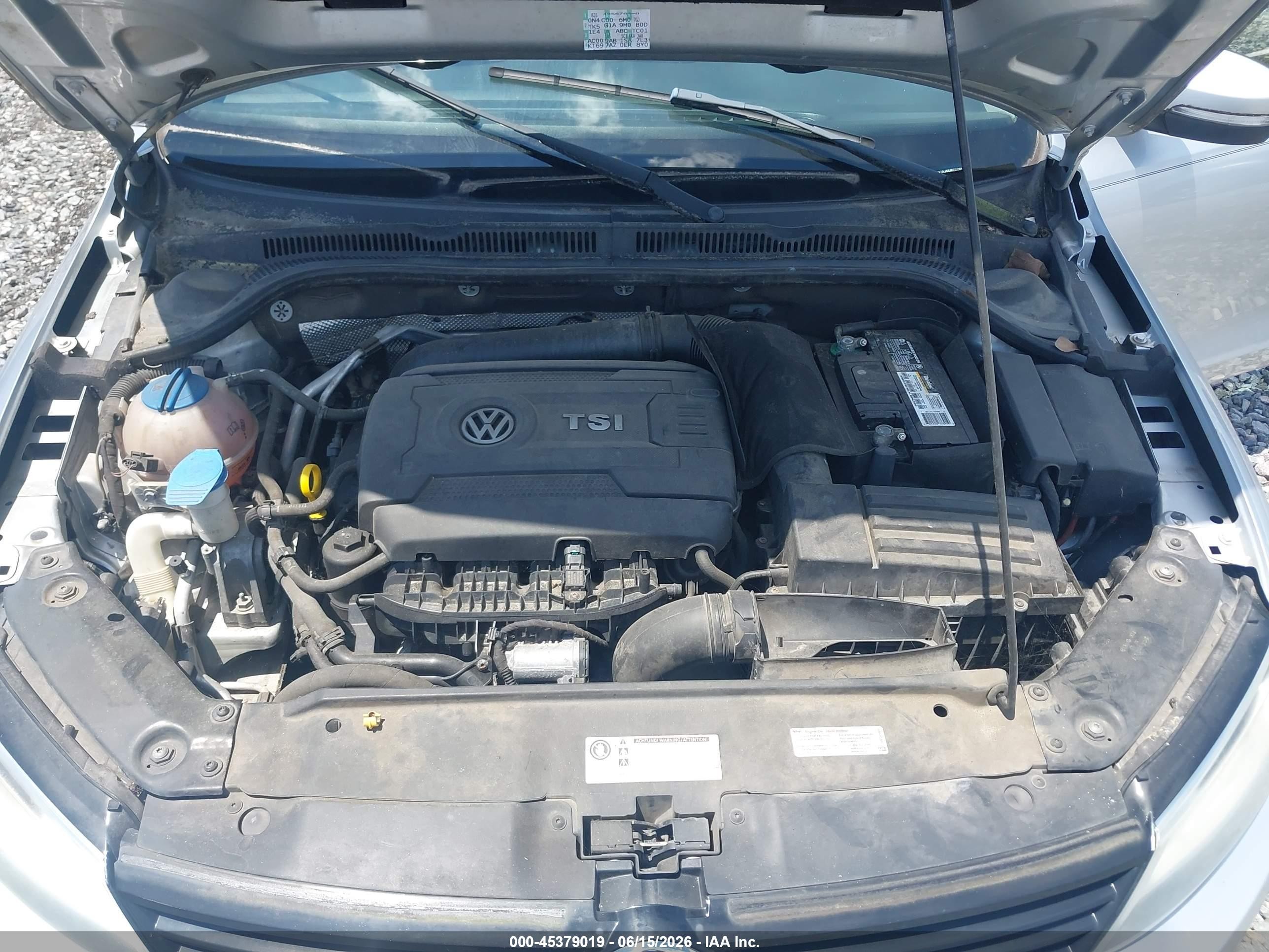 2014 Volkswagen Jetta 1.8t Se Silver vin: 3VWD07AJ6EM222853