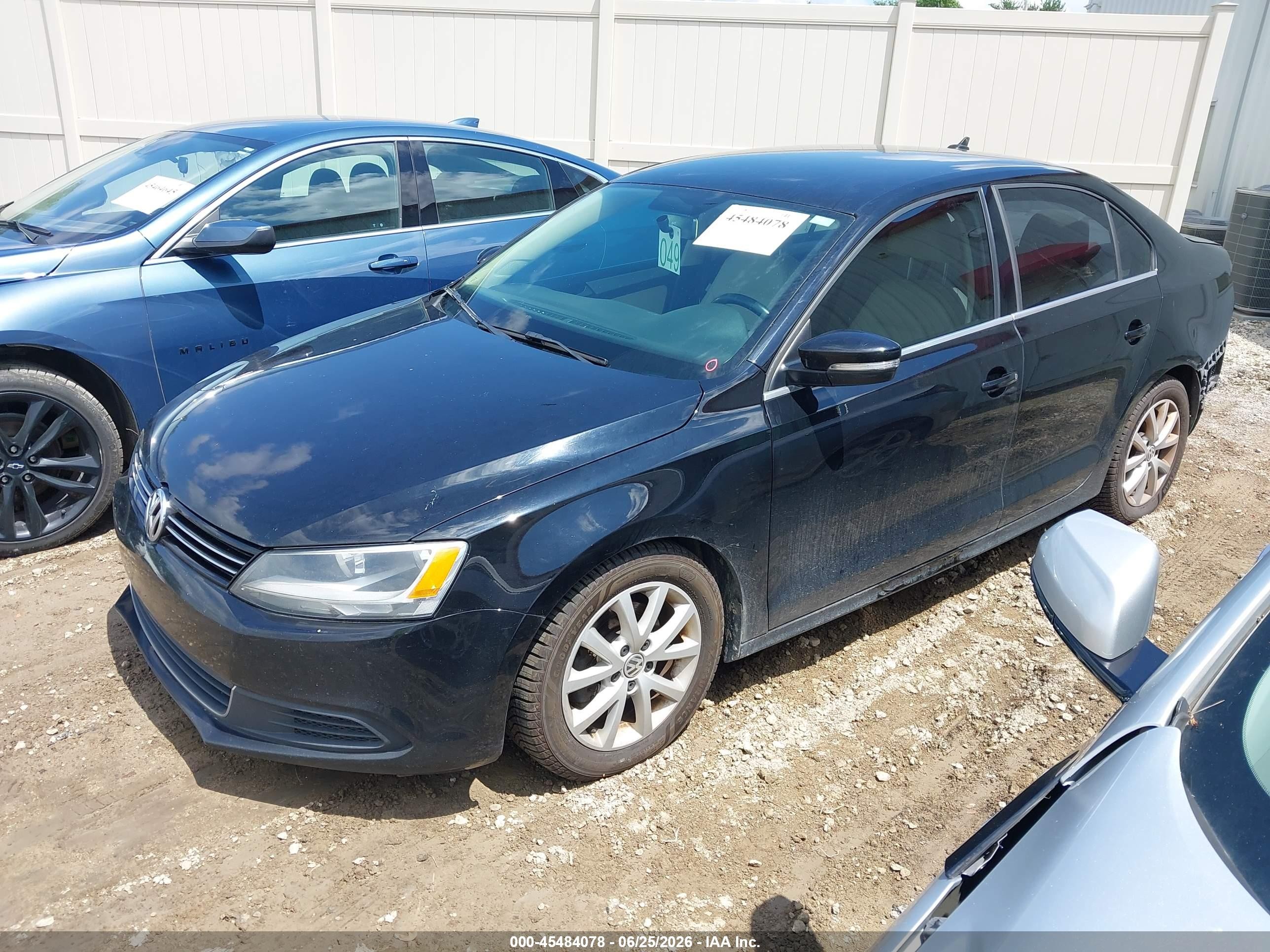 2014 Volkswagen Jetta 1.8t Se Black vin: 3VWD07AJ6EM316862