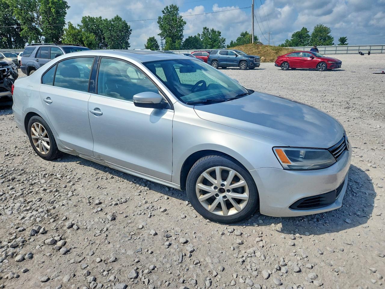 2014 Volkswagen Jetta Se Gray vin: 3VWD07AJ6EM333712