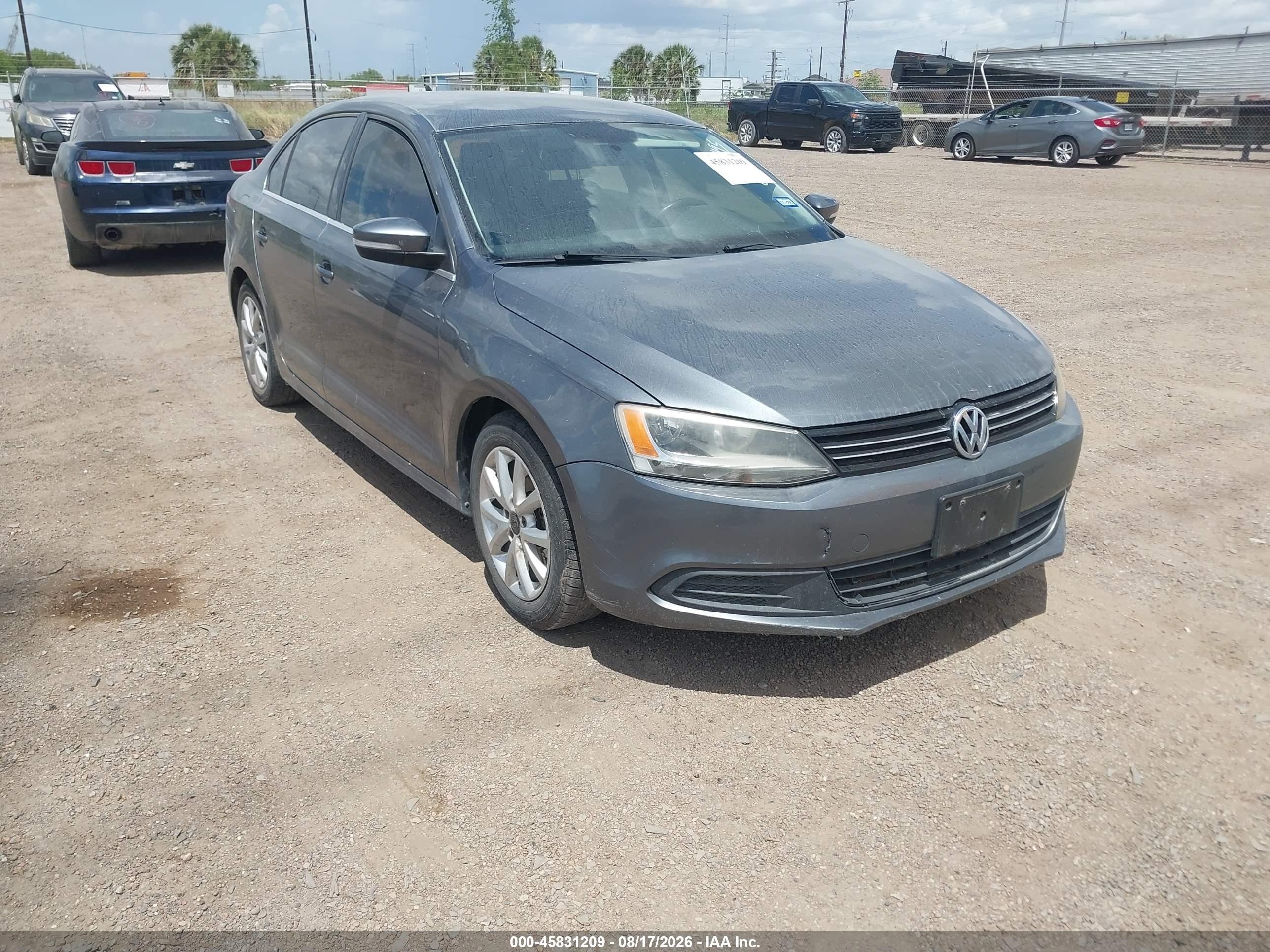 2014 Volkswagen Jetta 1.8t Se Gray vin: 3VWD07AJ6EM336495