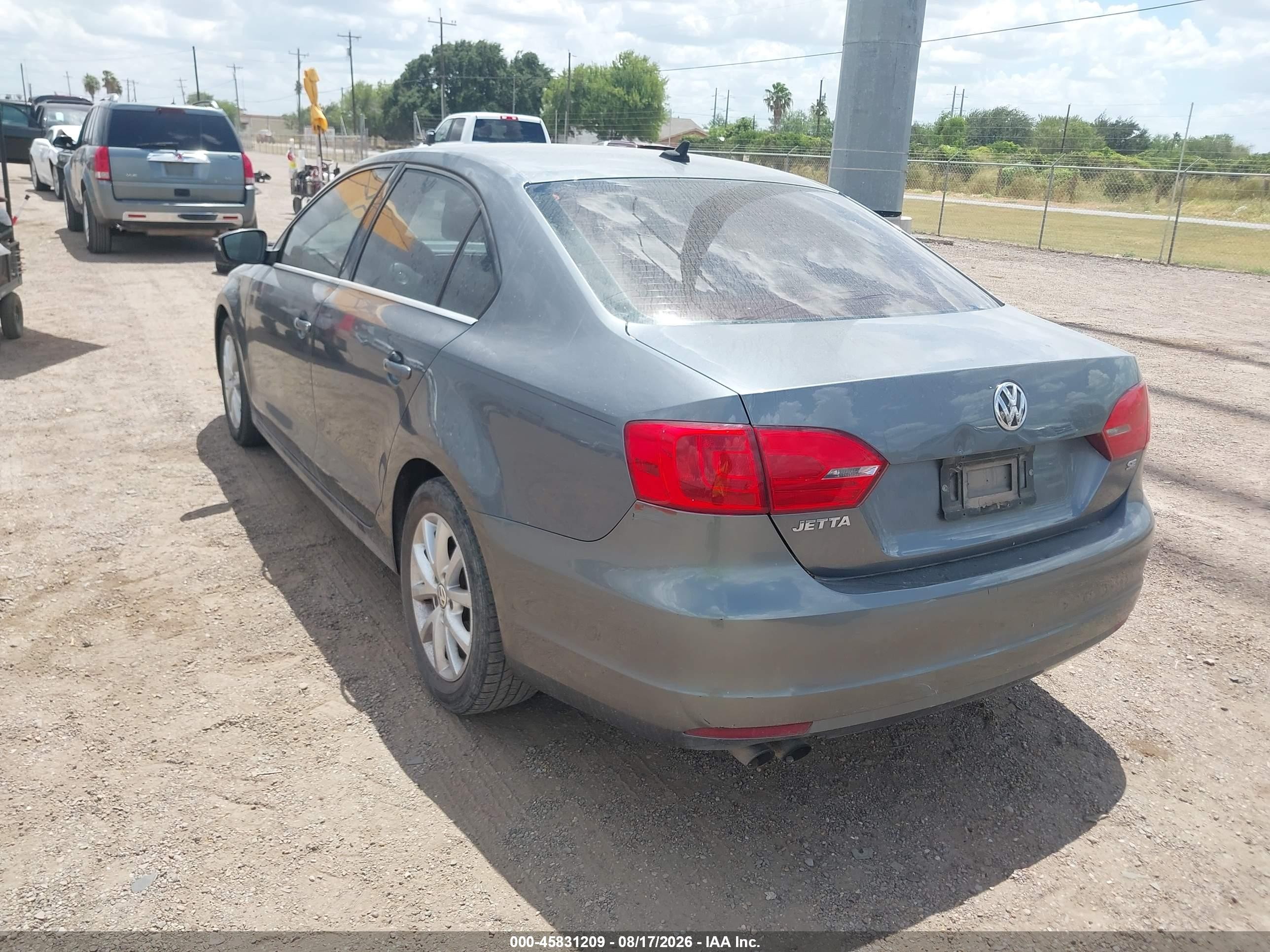 2014 Volkswagen Jetta 1.8t Se Gray vin: 3VWD07AJ6EM336495