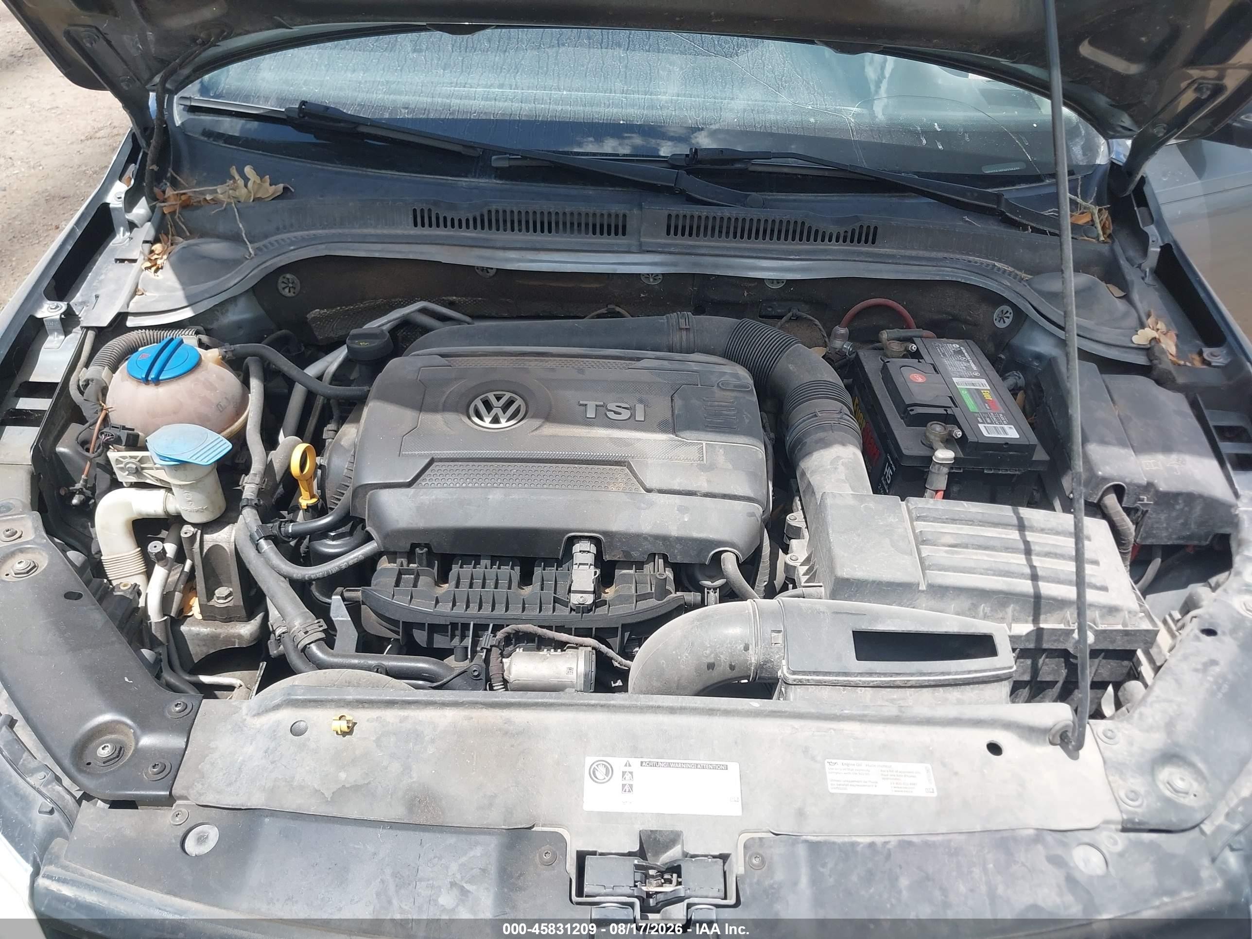 2014 Volkswagen Jetta 1.8t Se Gray vin: 3VWD07AJ6EM336495