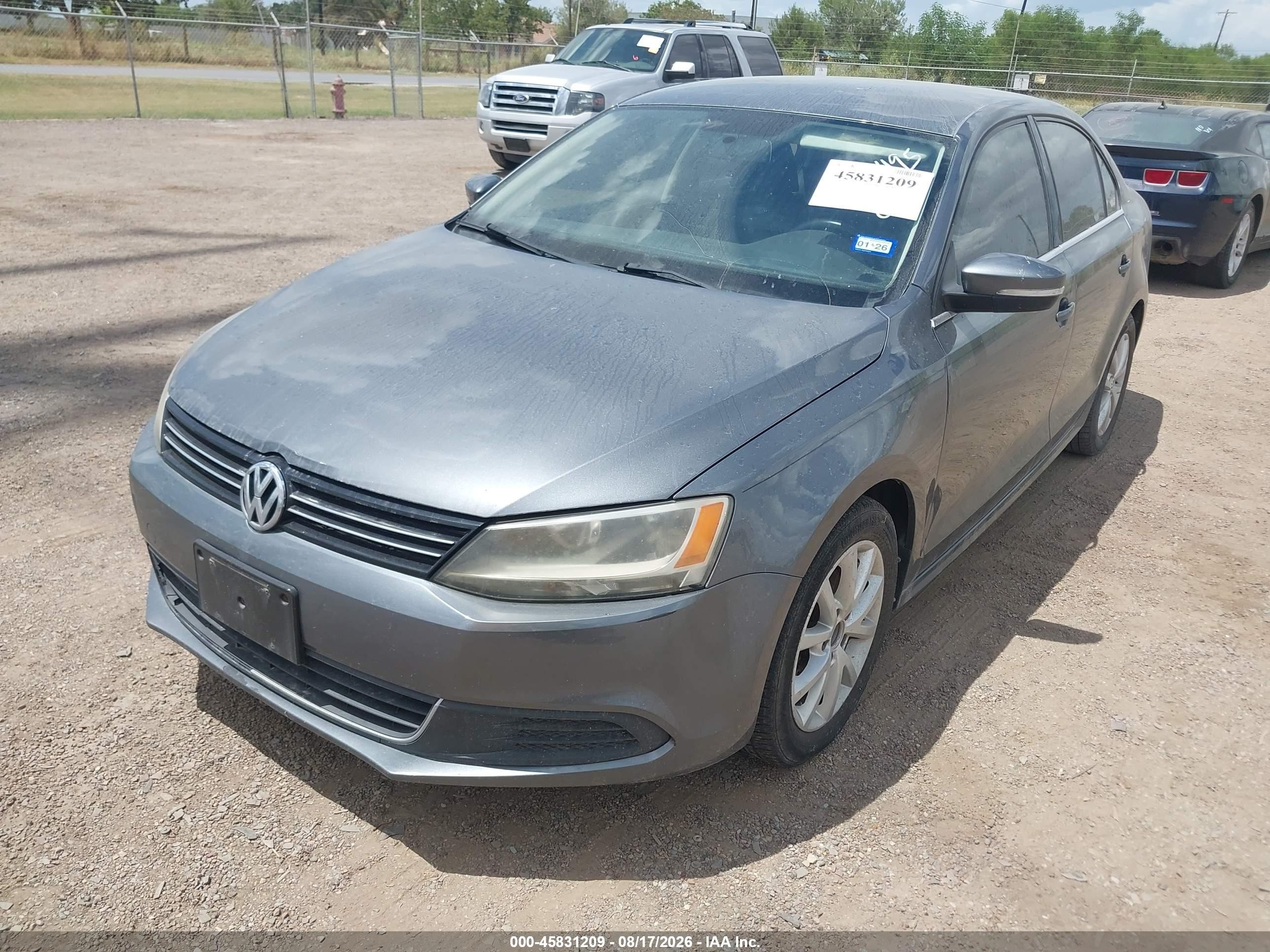 2014 Volkswagen Jetta 1.8t Se Gray vin: 3VWD07AJ6EM336495
